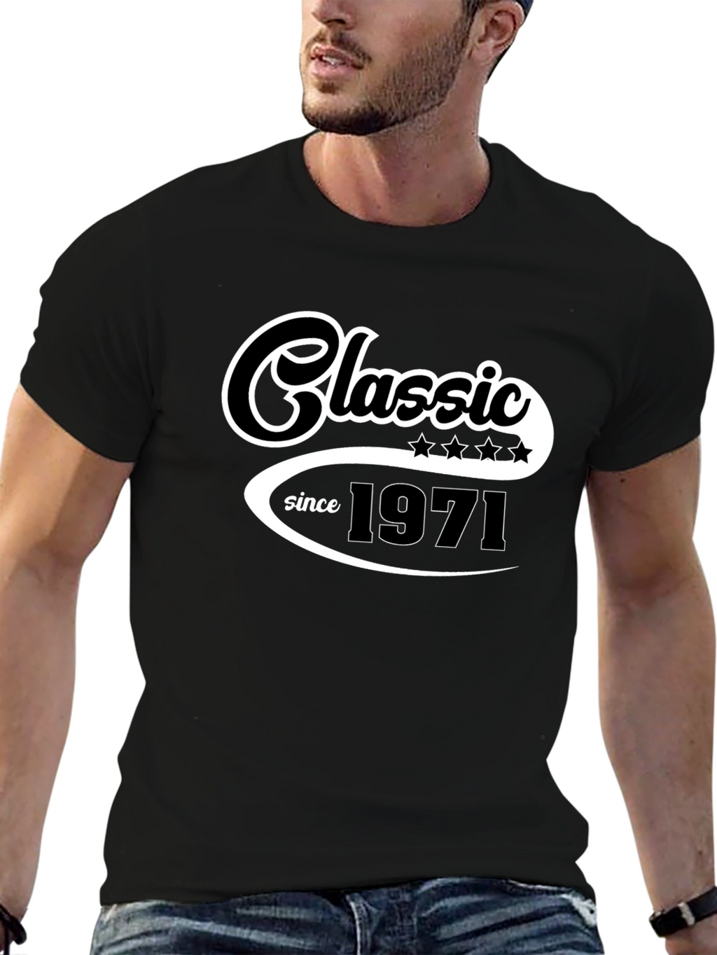 Classic Since 1971 Black T-Shirt