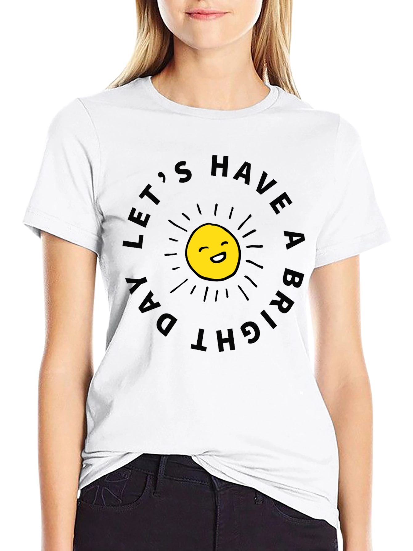 Bright Day T-Shirt - Smiling Sun Graphic Tee