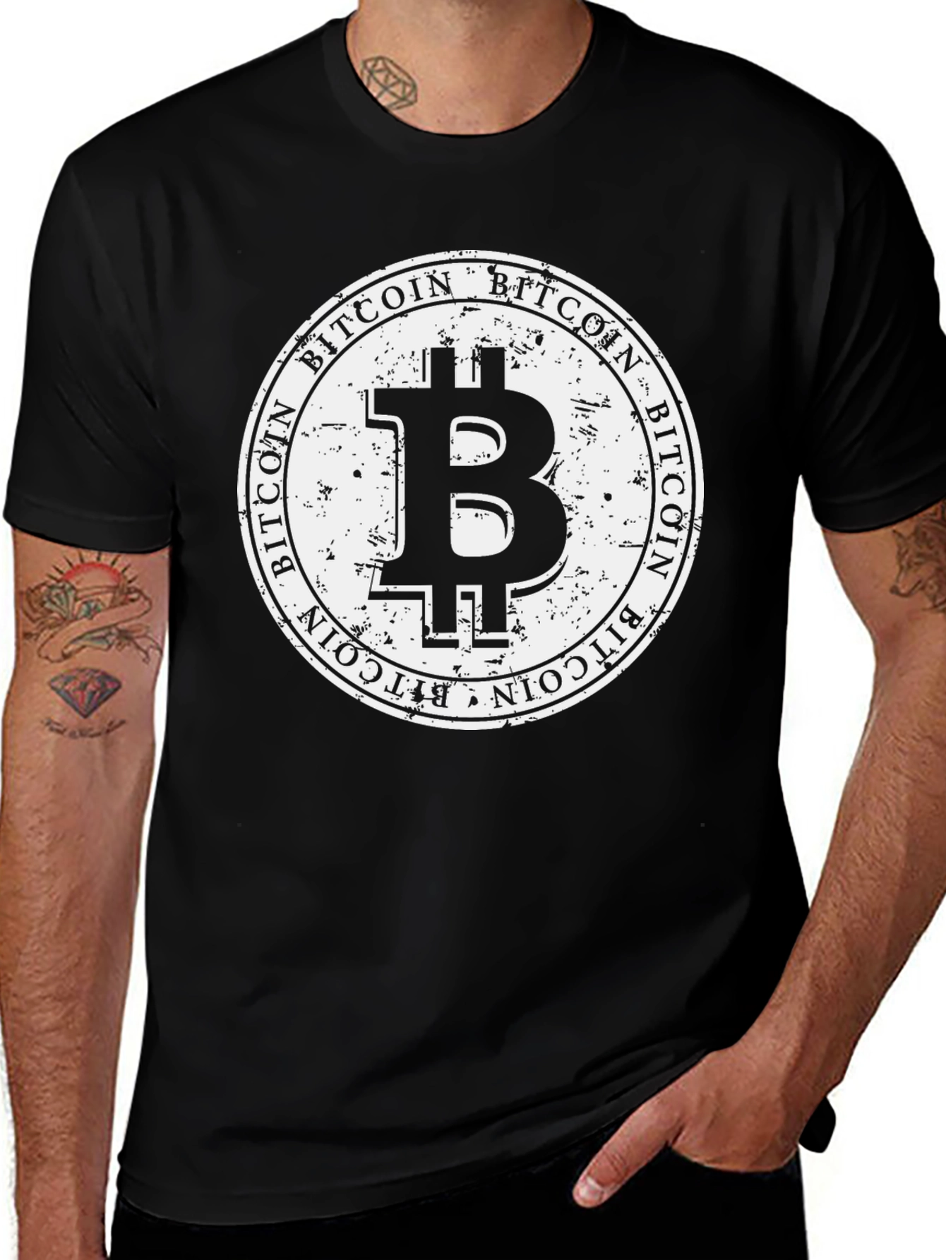 Bitcoin Black Tee - Crypto Currency T-Shirt
