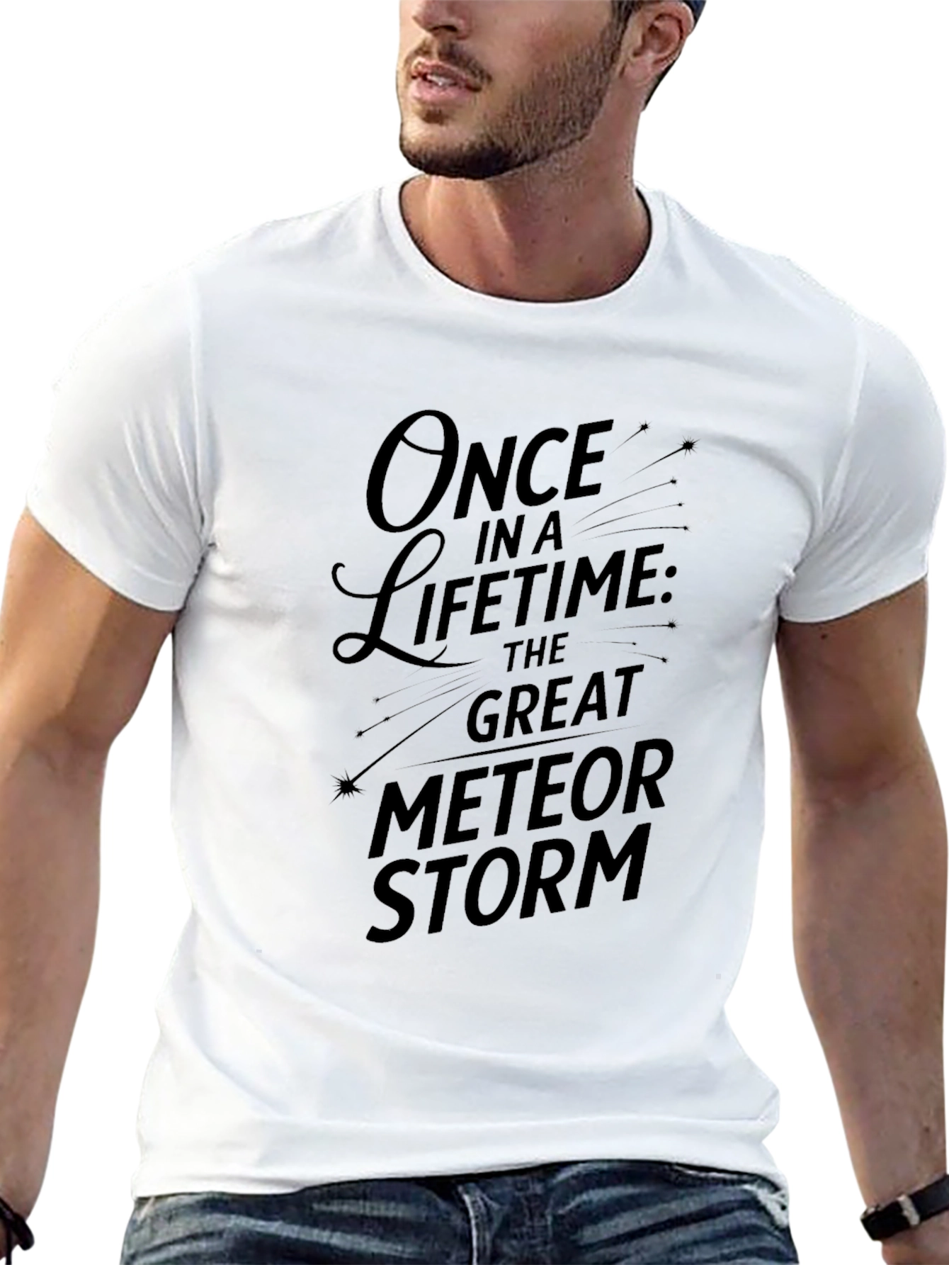 Once in a Lifetime Meteor Storm Black T-Shirt