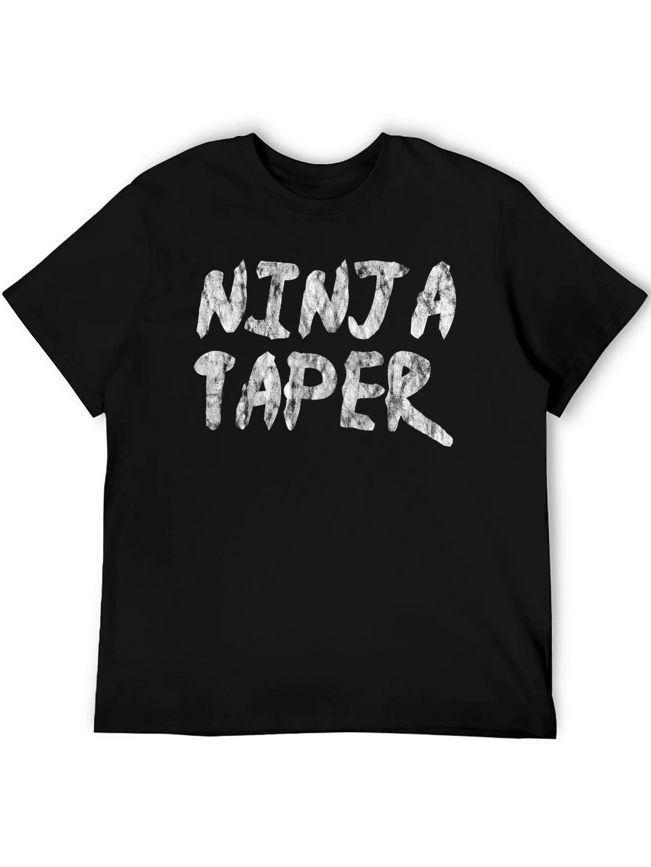Ninja Taper Graphic Tee - Black Cotton Blend