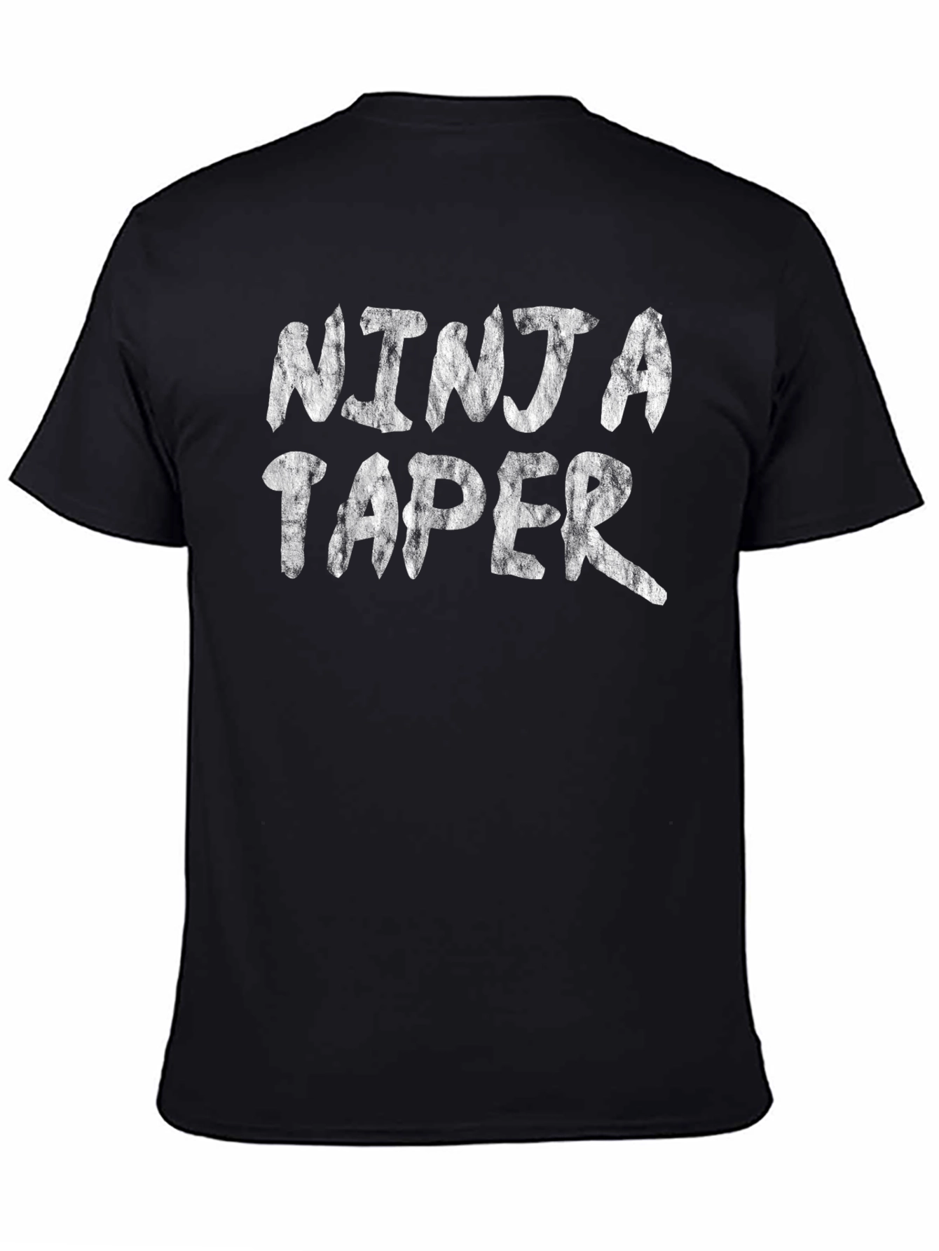 Ninja Taper Graphic Tee - Black Cotton Blend