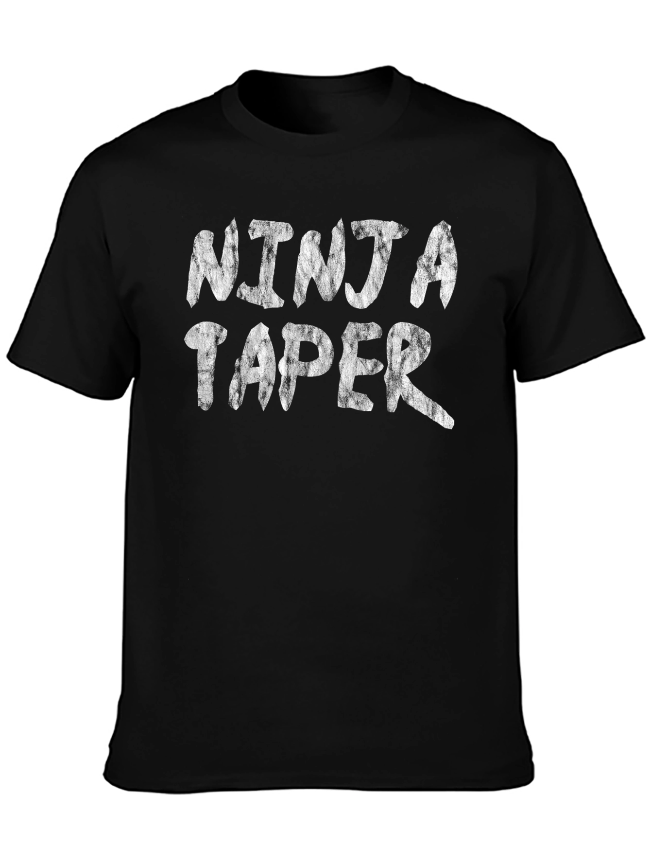 Ninja Taper Graphic Tee - Black Cotton Blend