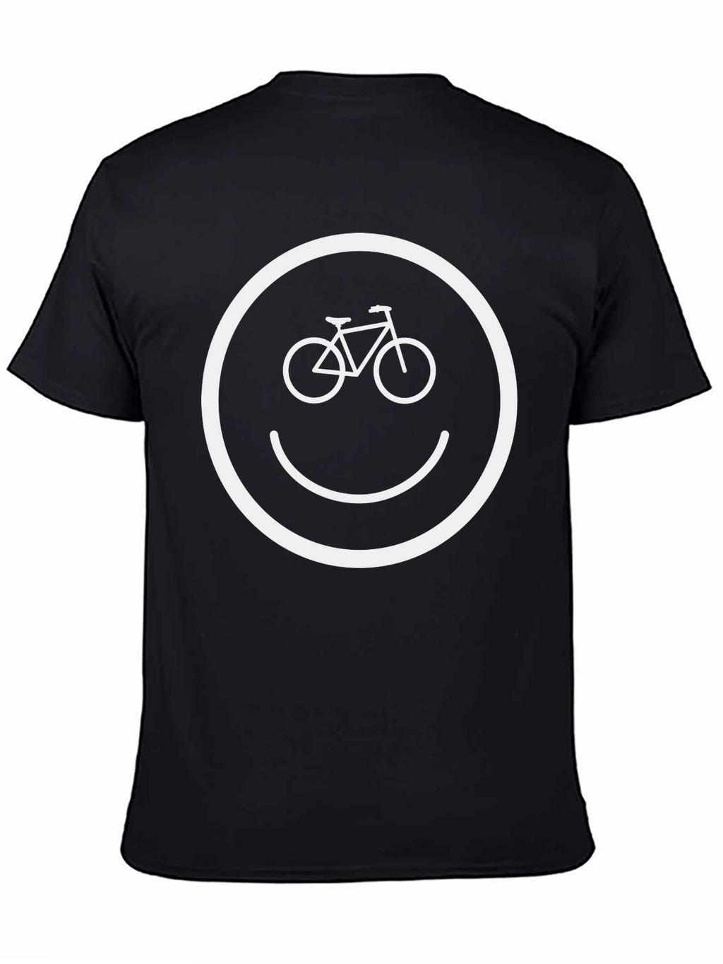 Bike Smiley Face Graphic T-Shirt