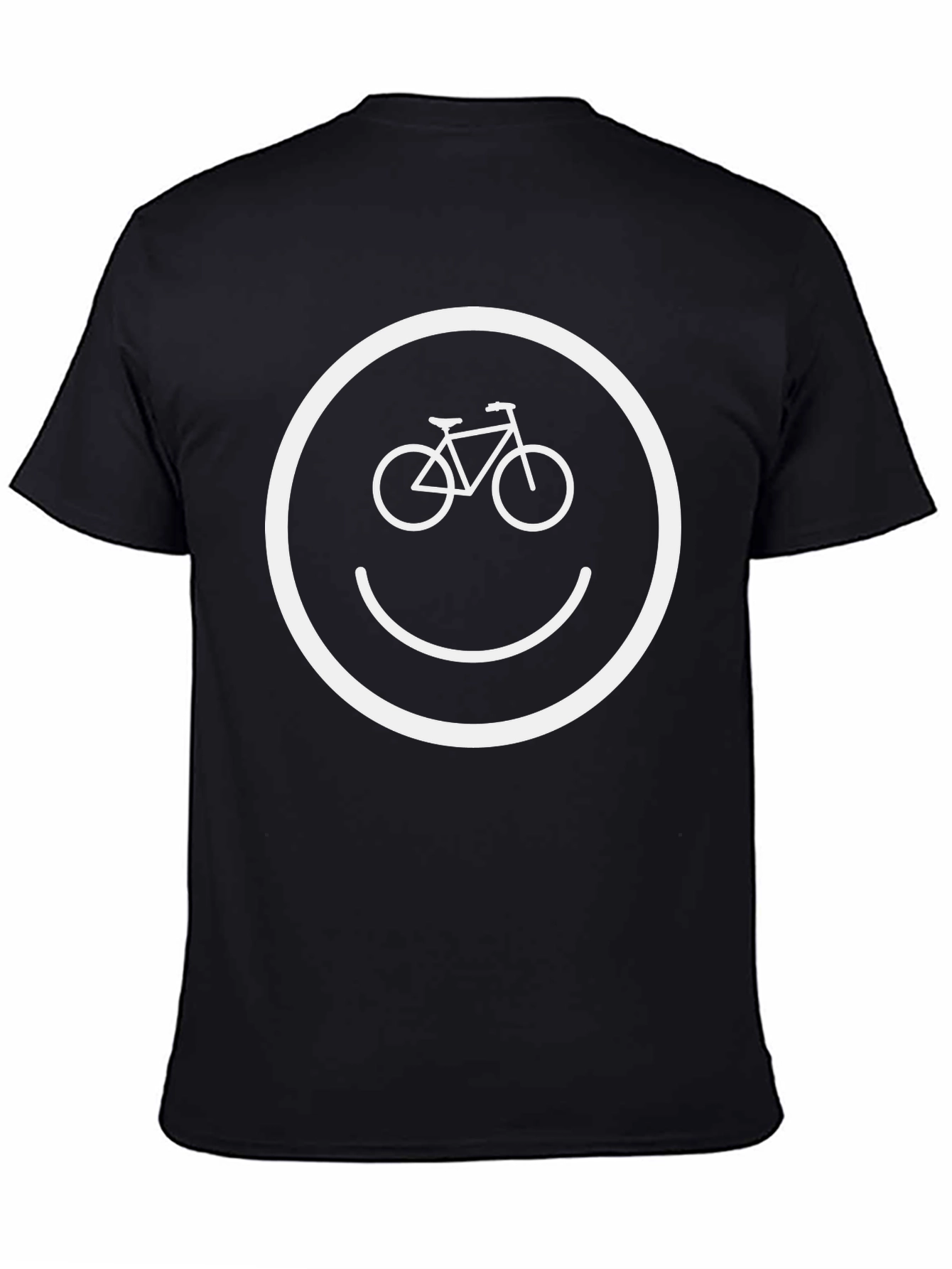 Bike Smiley Face Graphic T-Shirt