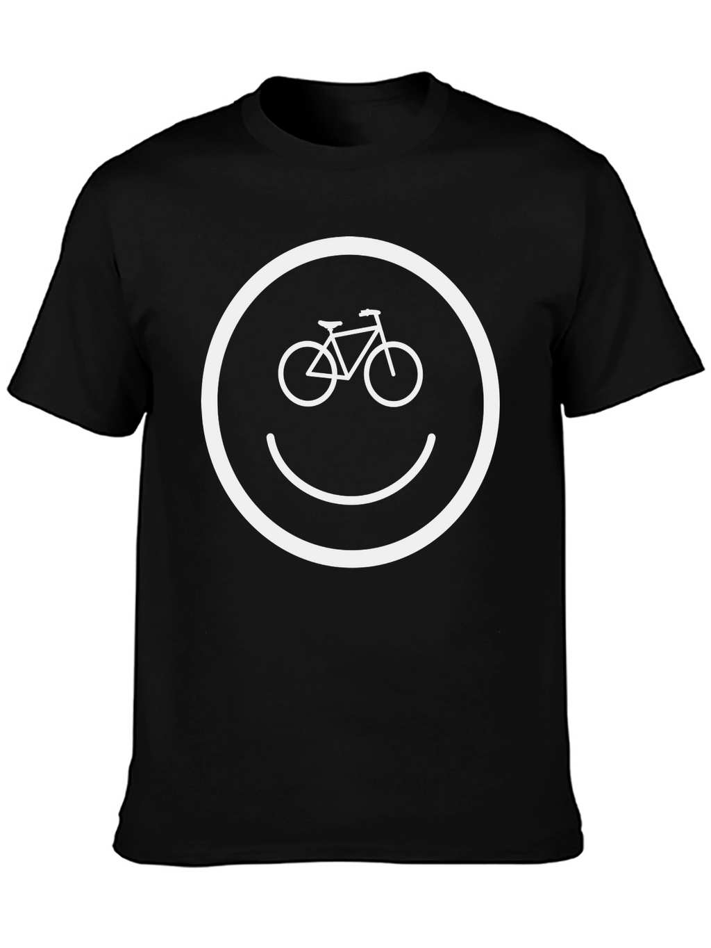 Bike Smiley Face Graphic T-Shirt