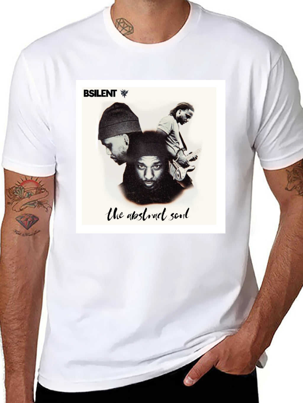 BSilent The Abstract Soul Black T-Shirt