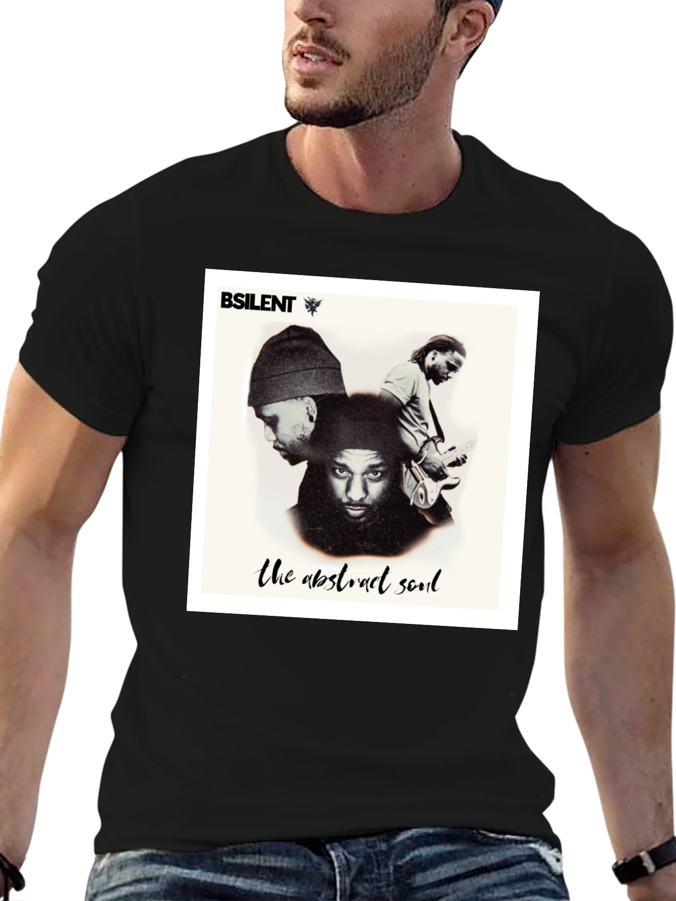BSilent The Abstract Soul Black T-Shirt