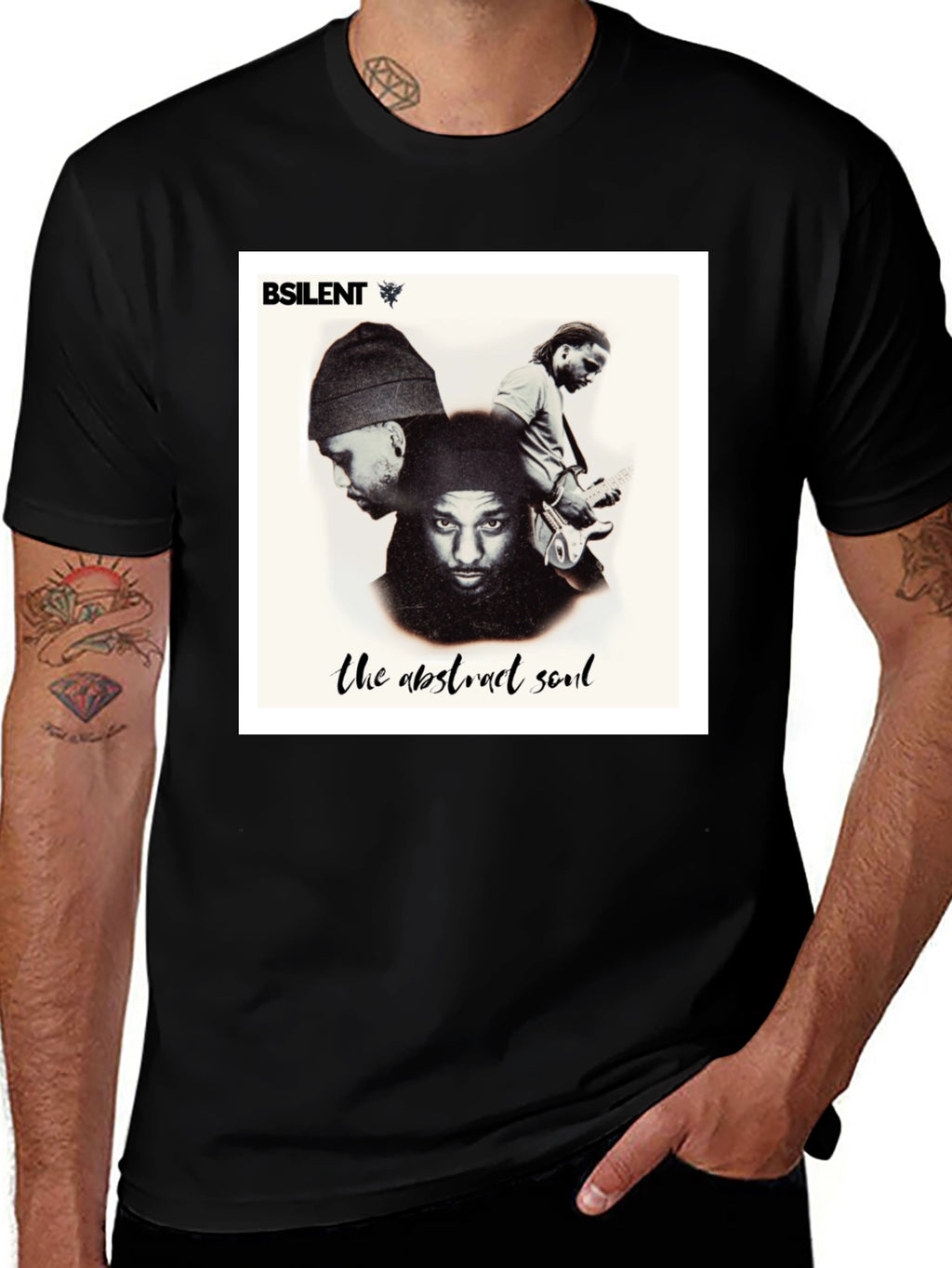 BSilent The Abstract Soul Black T-Shirt