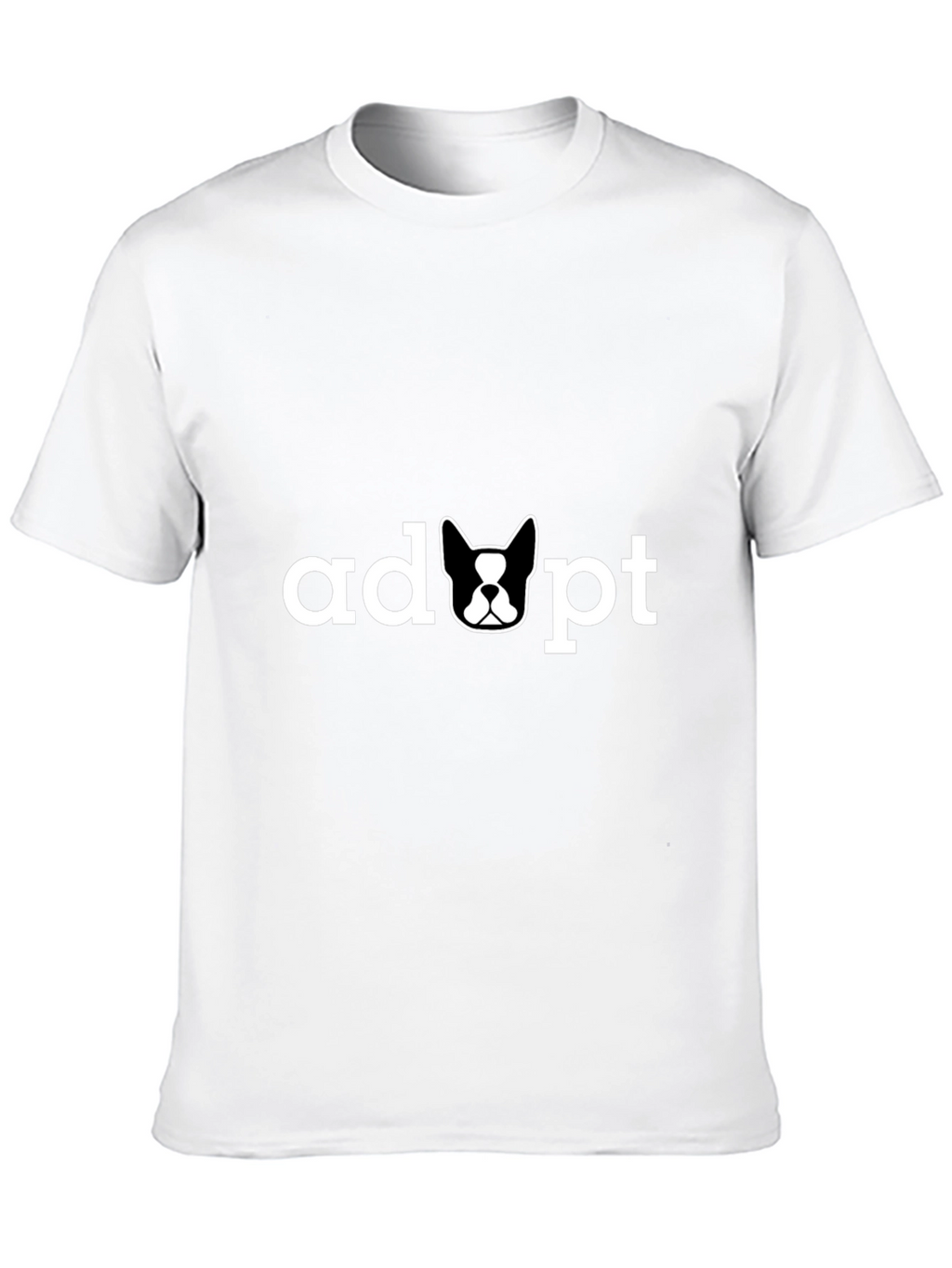 Adopt Dog Tee - Unisex Black T-Shirt