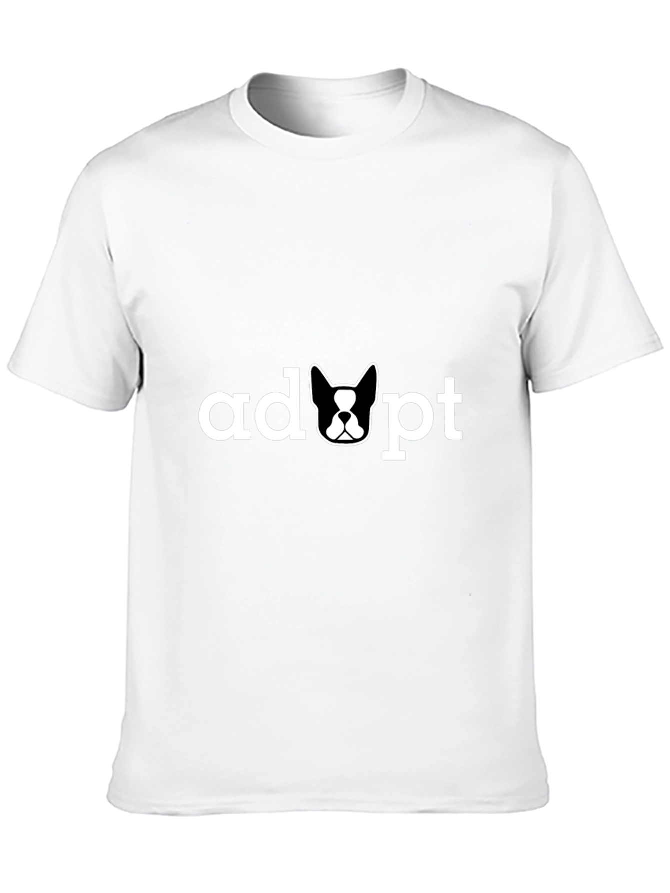 Adopt Dog Tee - Unisex Black T-Shirt