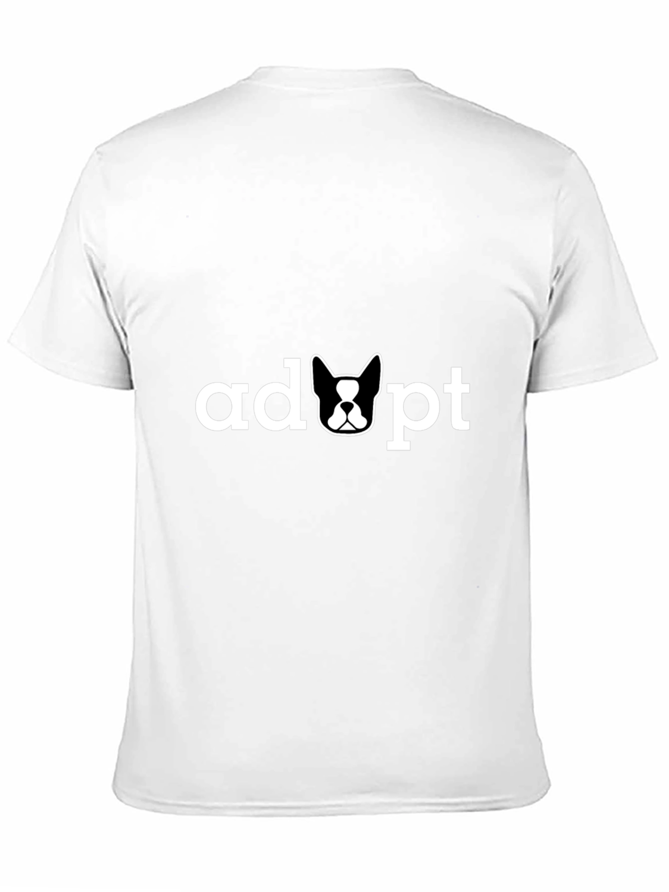 Adopt Dog Tee - Unisex Black T-Shirt