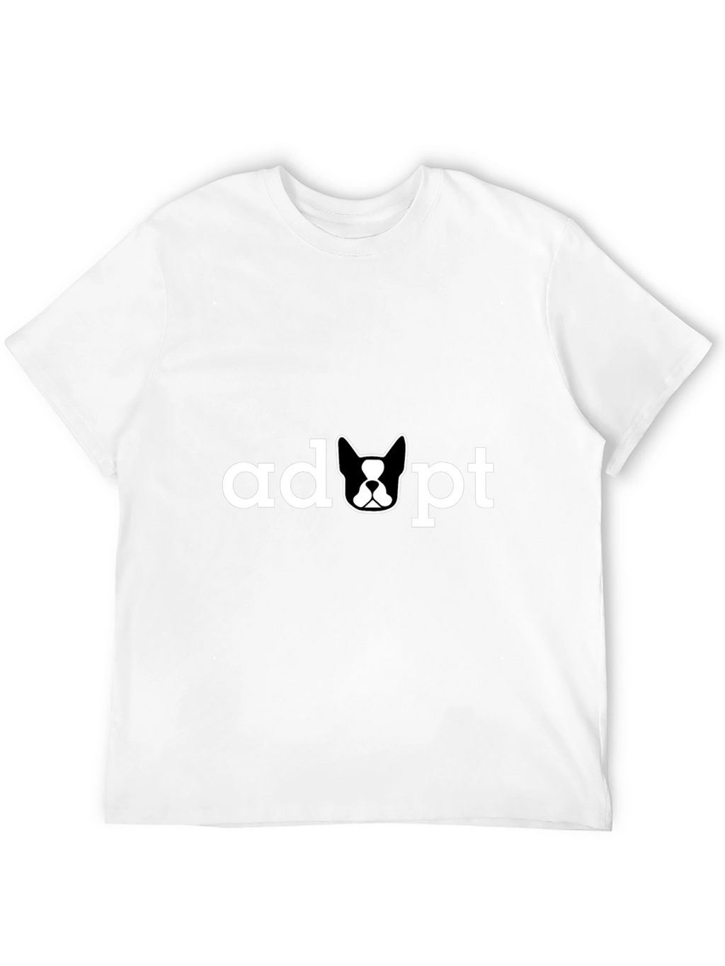 Adopt Dog Tee - Unisex Black T-Shirt
