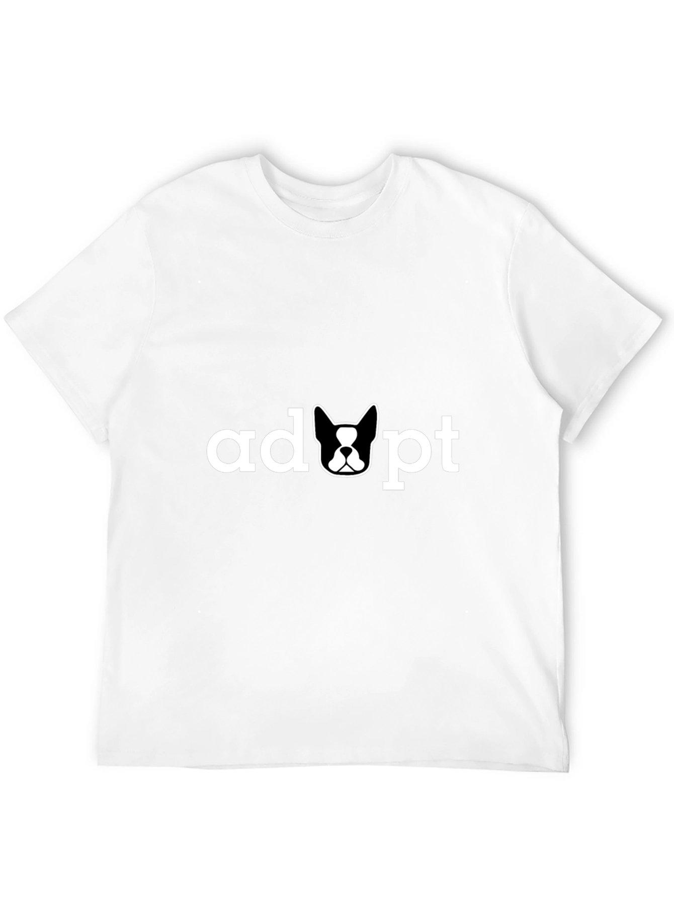 Adopt Dog Tee - Unisex Black T-Shirt