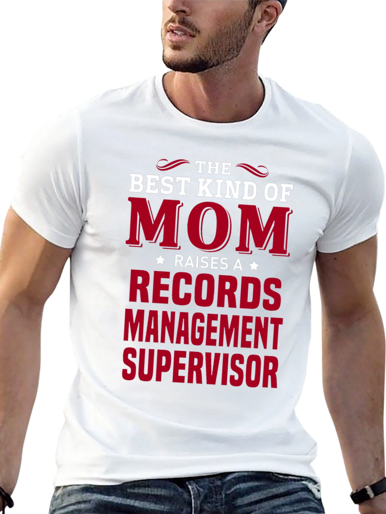 Best Kind of Mom Raises Records Management Supervisor T-Shirt