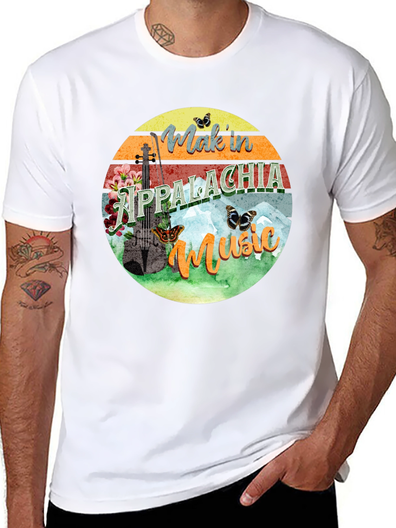 Appalachia Music Graphic Tee - Retro Mountain Vibes