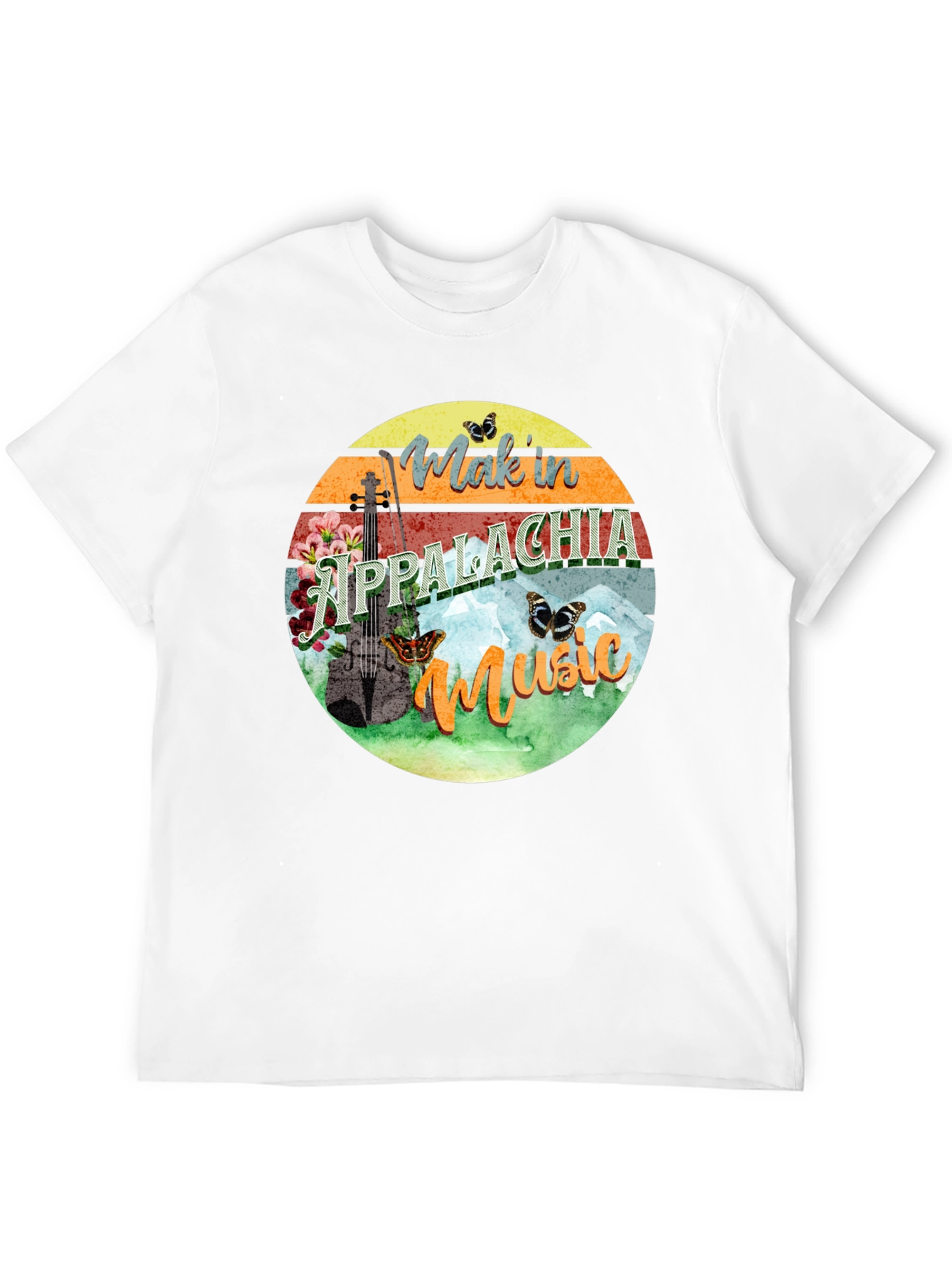 Appalachia Music Graphic Tee - Retro Mountain Vibes
