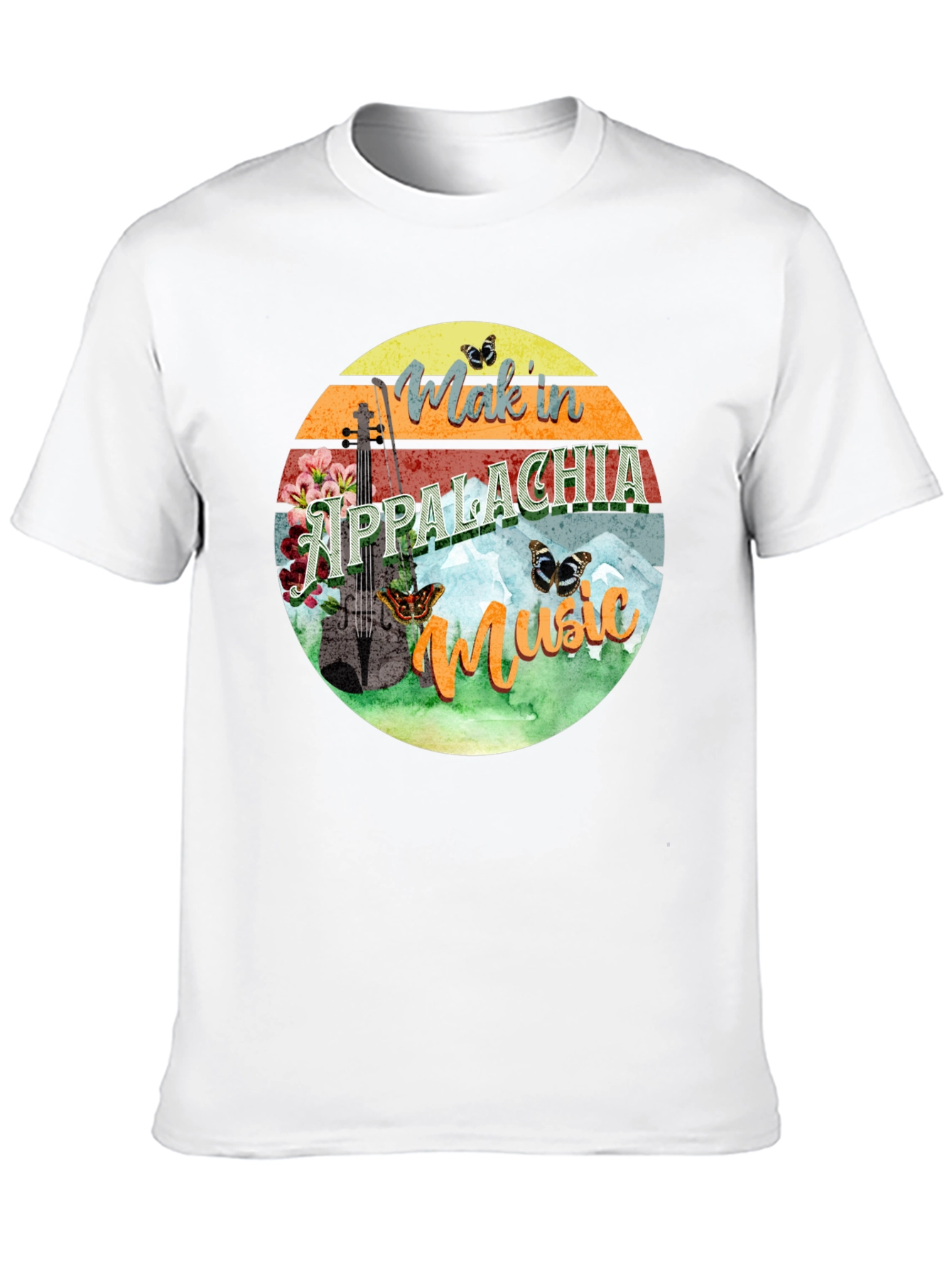 Appalachia Music Graphic Tee - Retro Mountain Vibes
