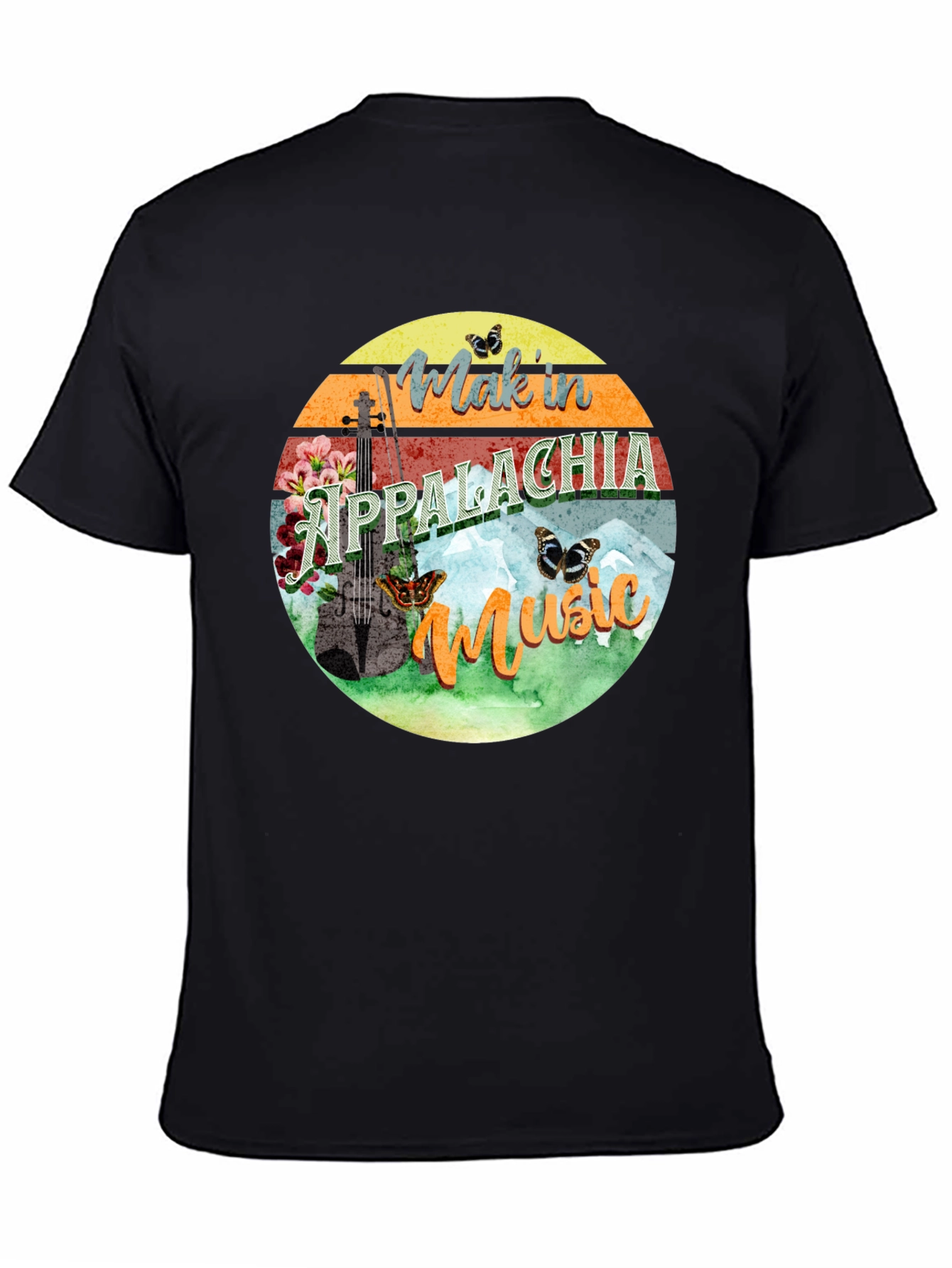 Appalachia Music Graphic Tee - Retro Mountain Vibes