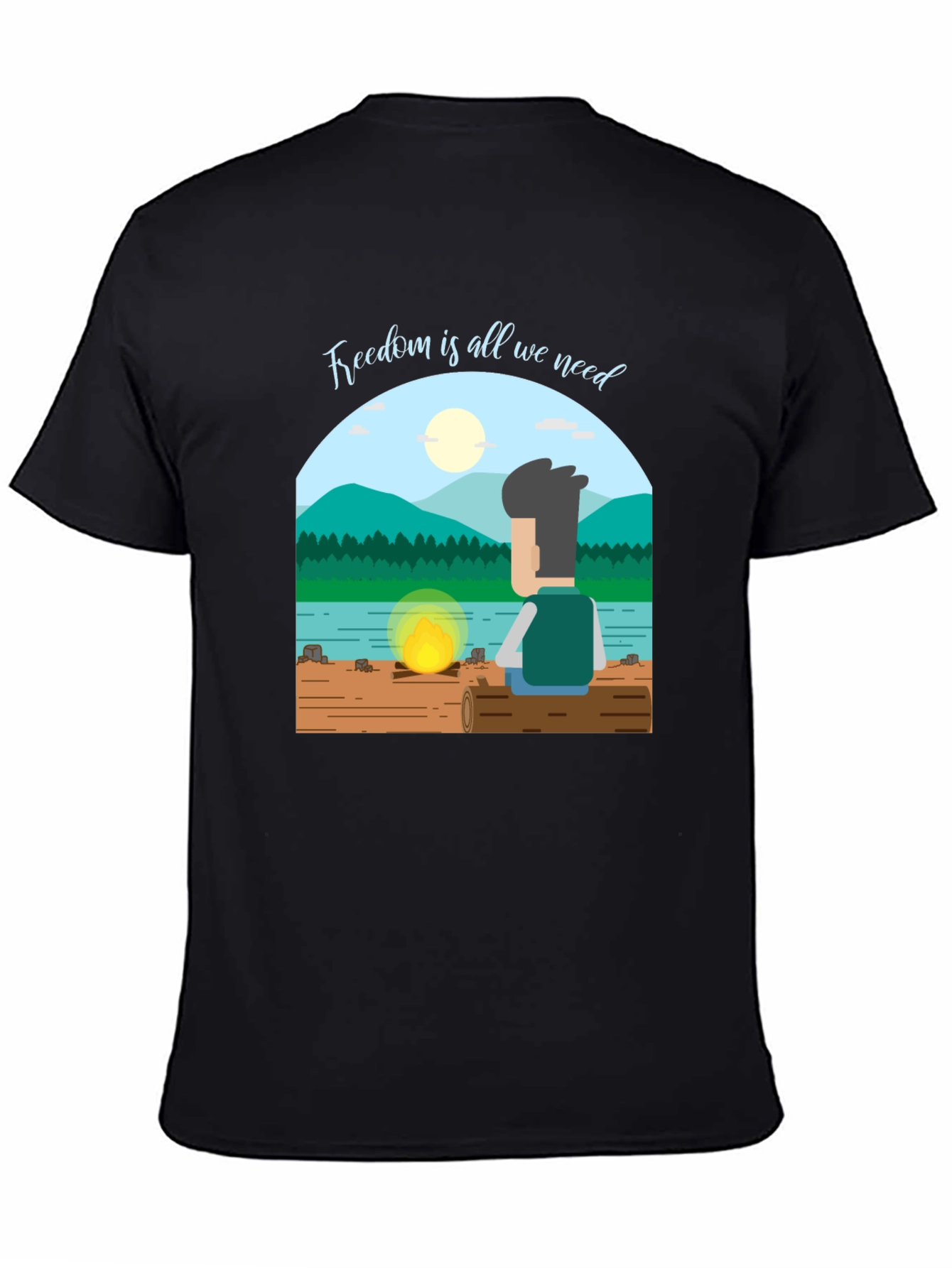 Freedom Graphic T-Shirt - Relaxed Outdoors Vibe