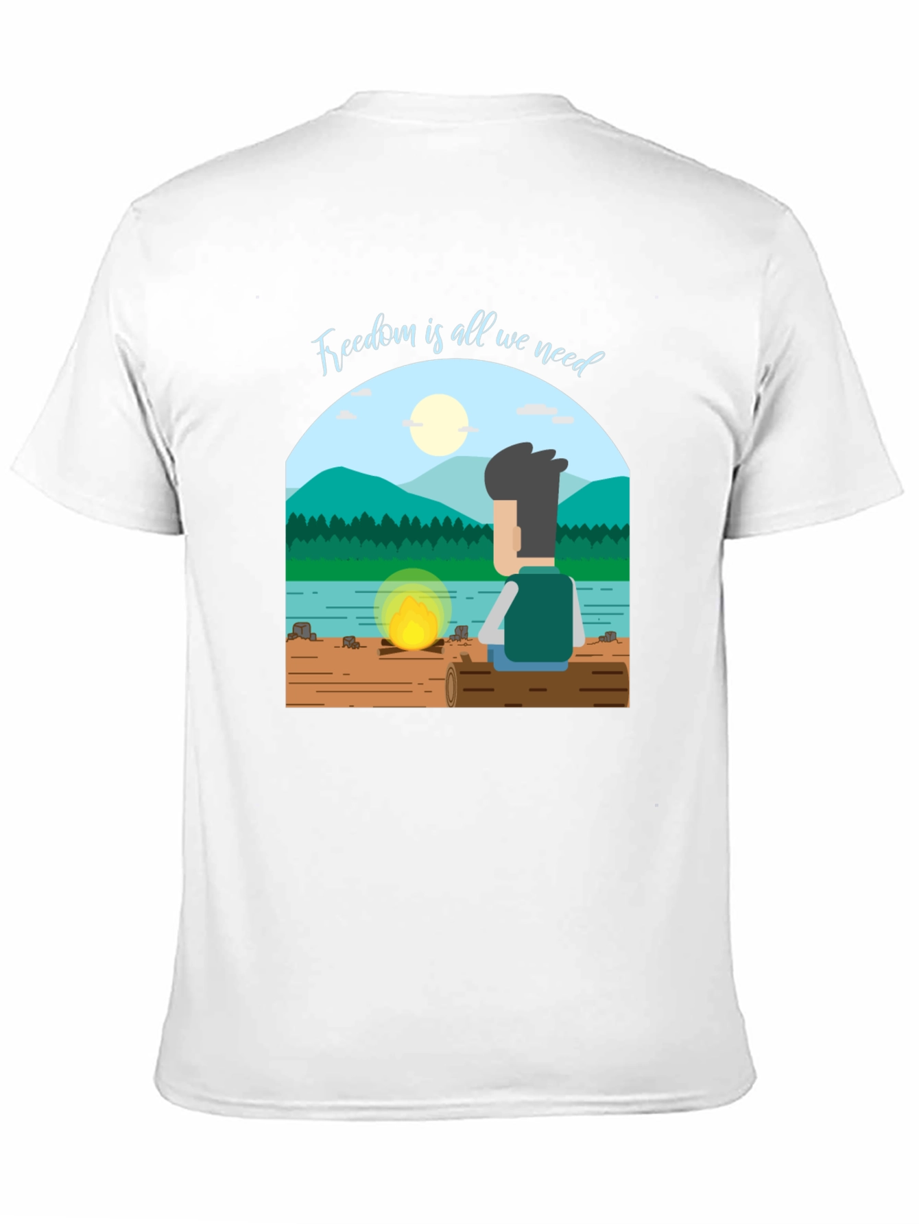 Freedom Graphic T-Shirt - Relaxed Outdoors Vibe