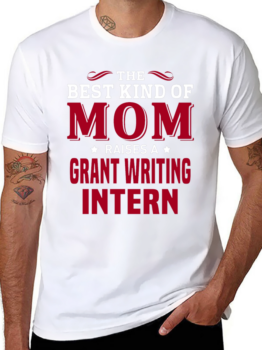 Best Mom Raises Grant Writing Intern T-Shirt