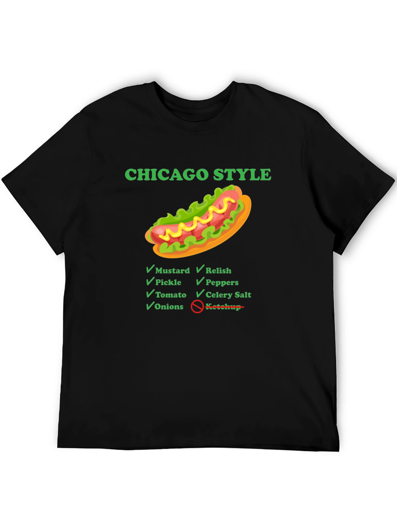 Chicago Style Hot Dog T-Shirt