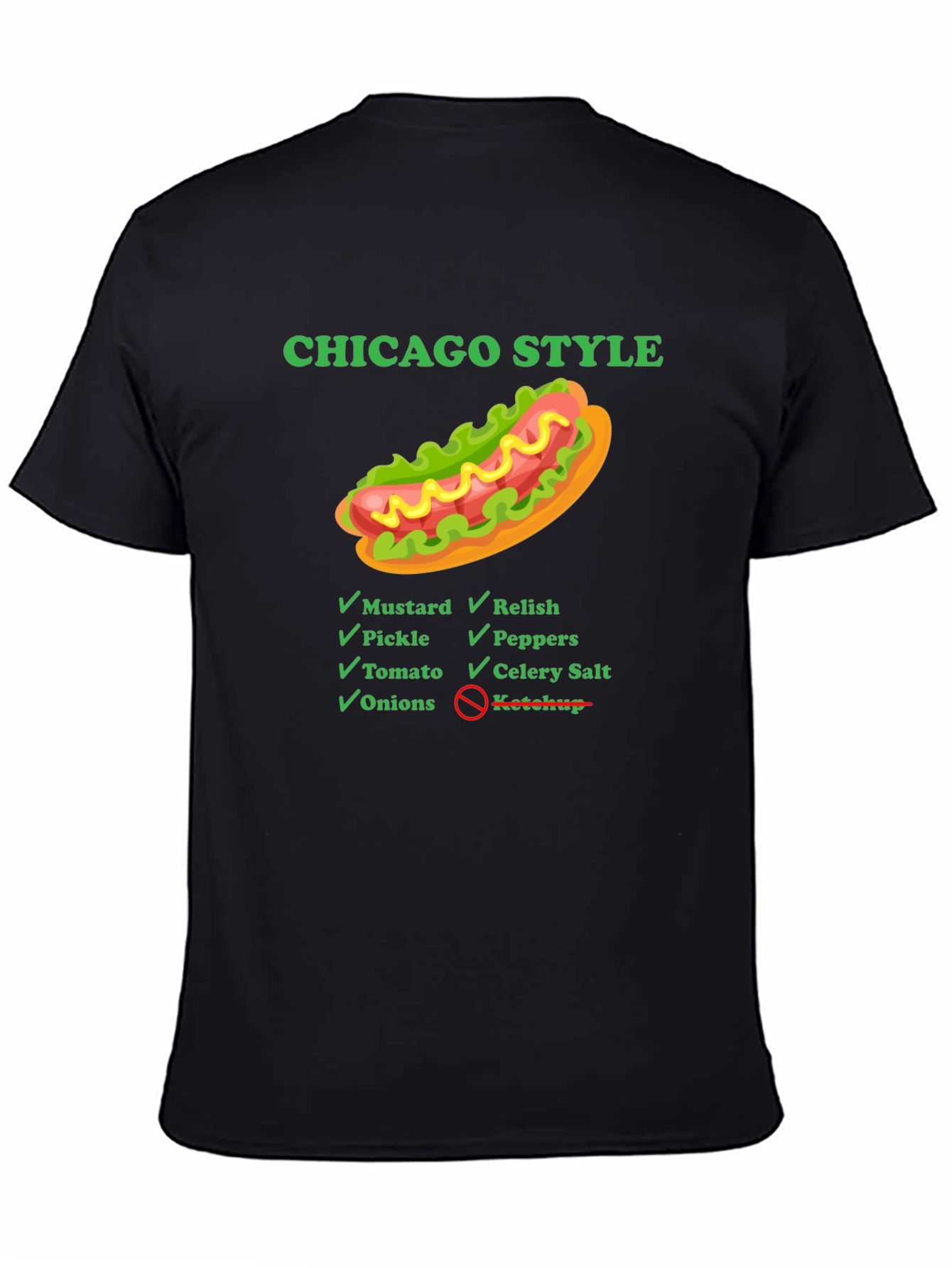 Chicago Style Hot Dog T-Shirt