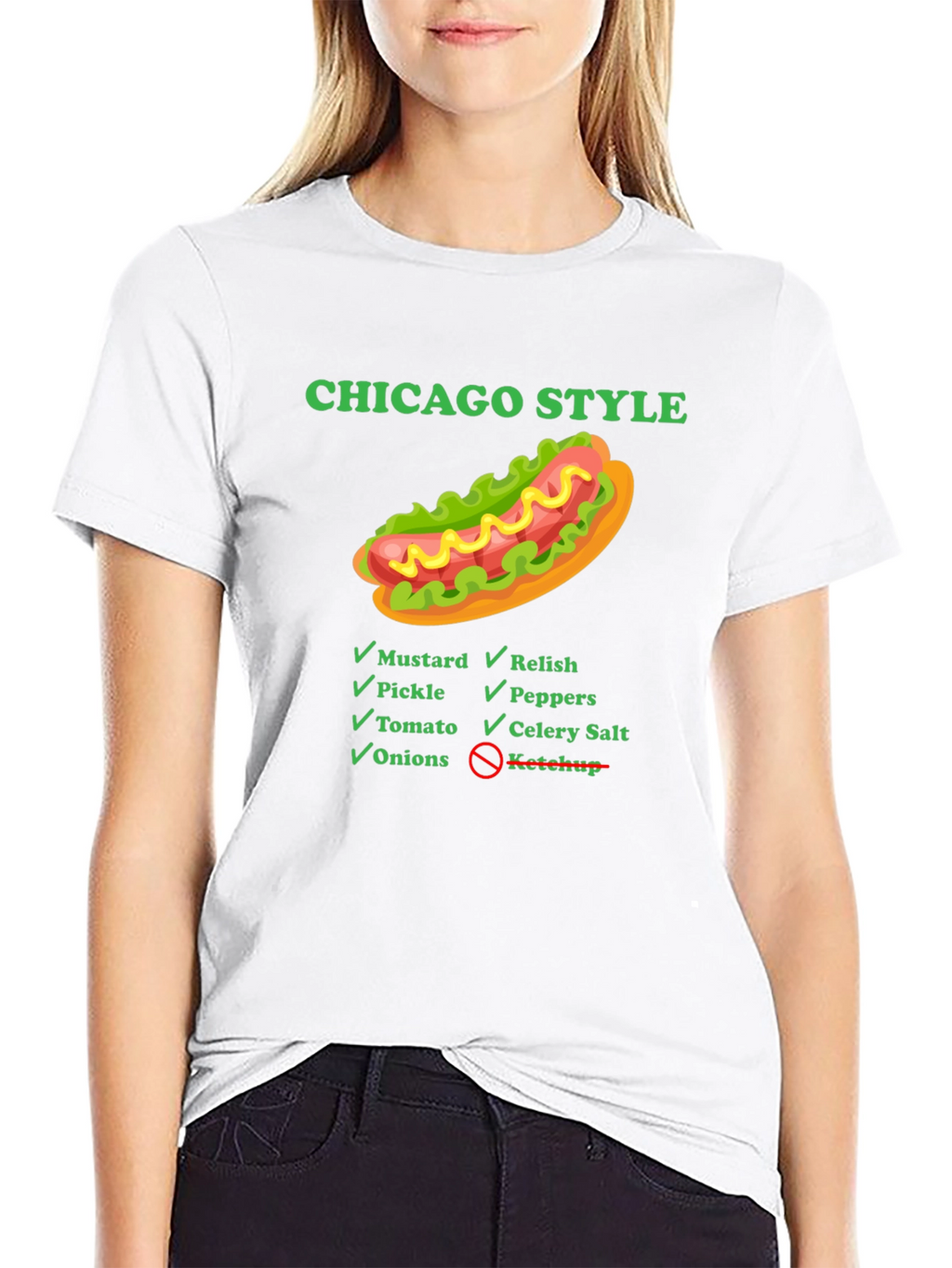 Chicago Style Hot Dog T-Shirt