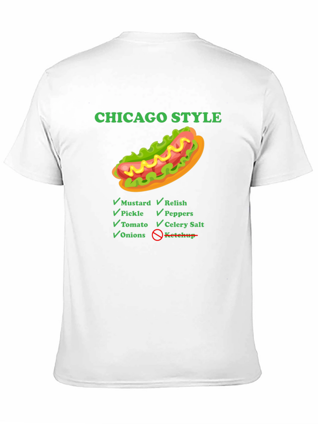 Chicago Style Hot Dog T-Shirt