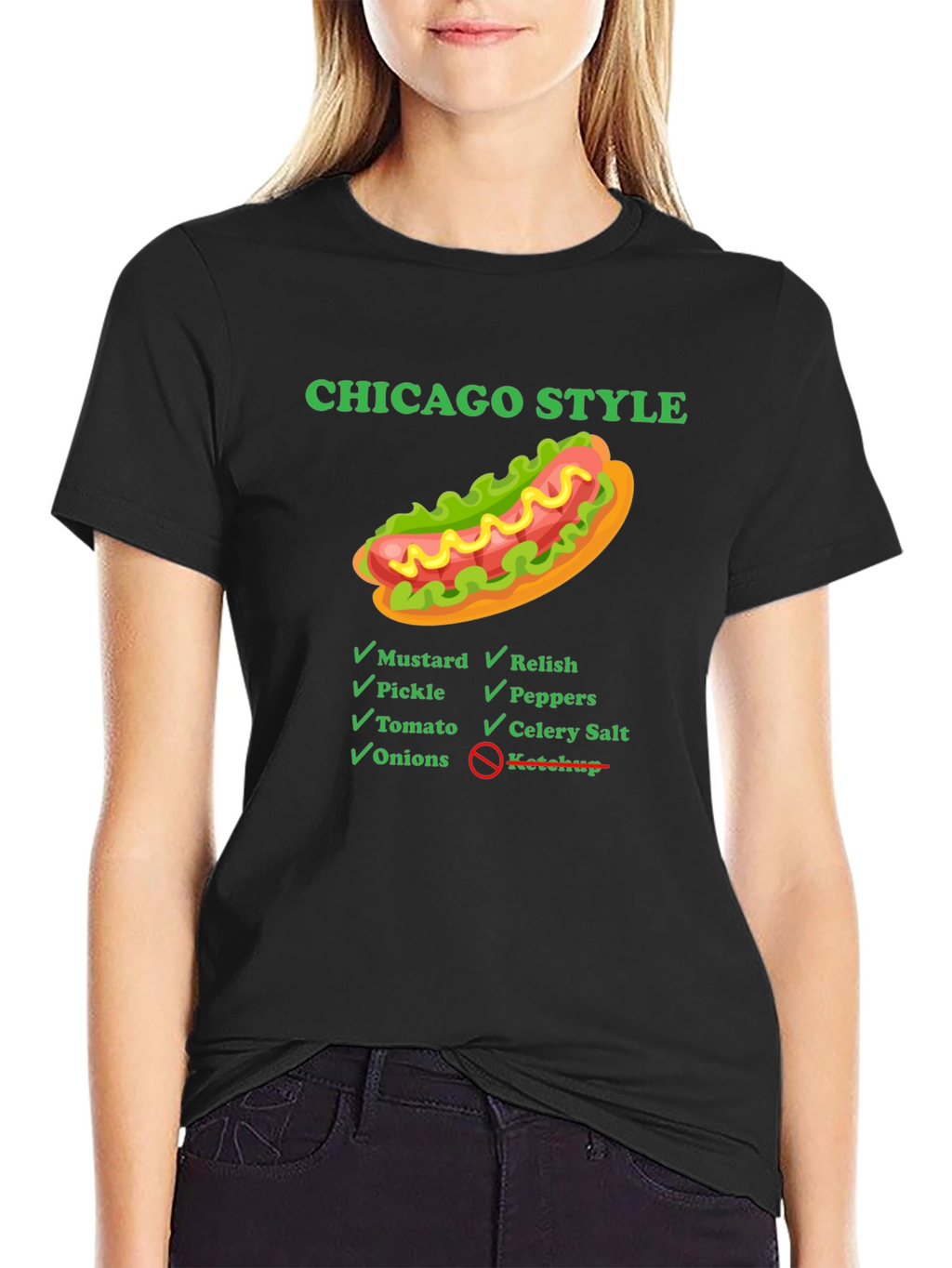 Chicago Style Hot Dog T-Shirt