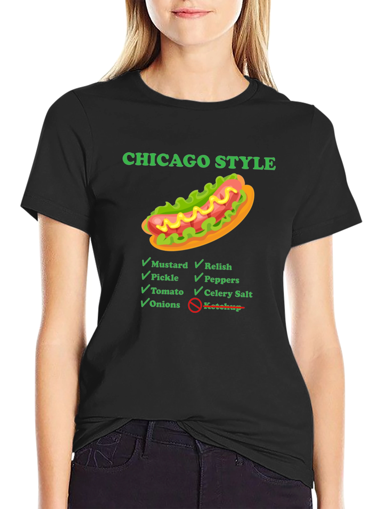 Chicago Style Hot Dog T-Shirt