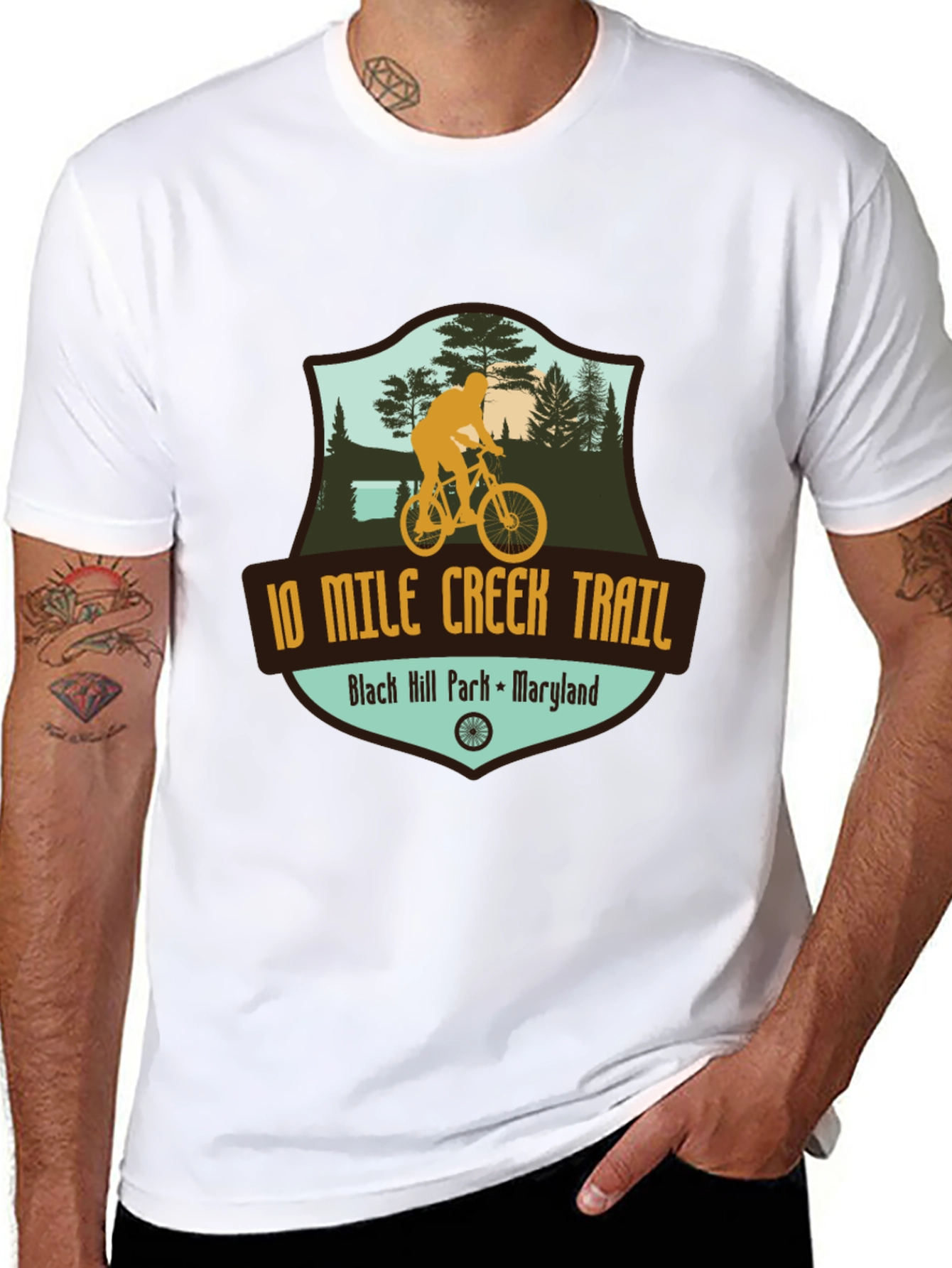 10 Mile Creek Trail Mountain Bike T-Shirt