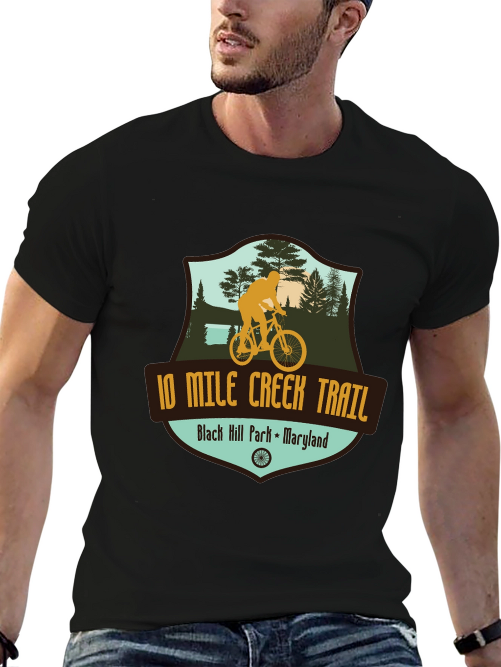 10 Mile Creek Trail Mountain Bike T-Shirt