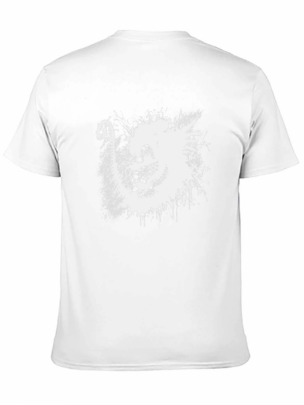 Abstract Dragon Graphic T-Shirt - Black