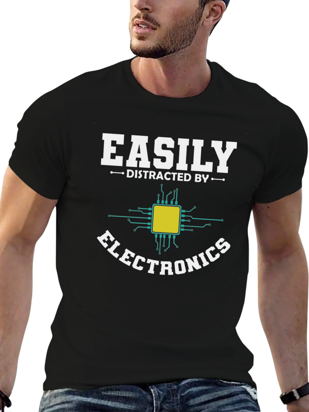 Easily Distracted by Electronics T-Shirt