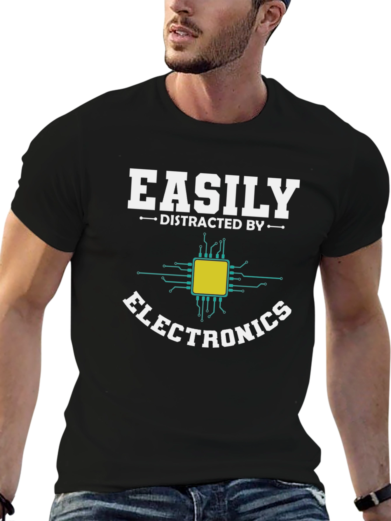 Easily Distracted by Electronics T-Shirt