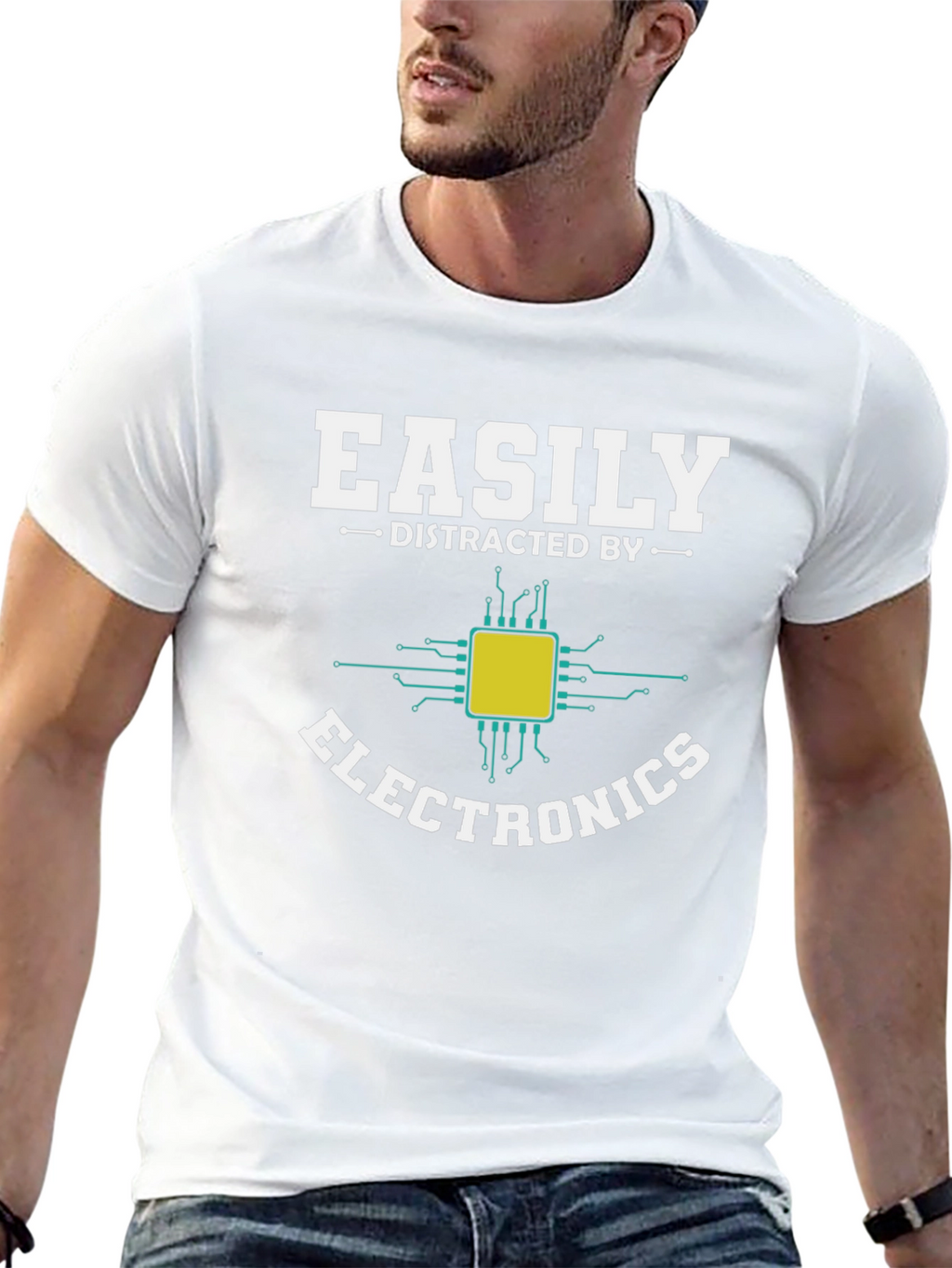 Easily Distracted by Electronics T-Shirt
