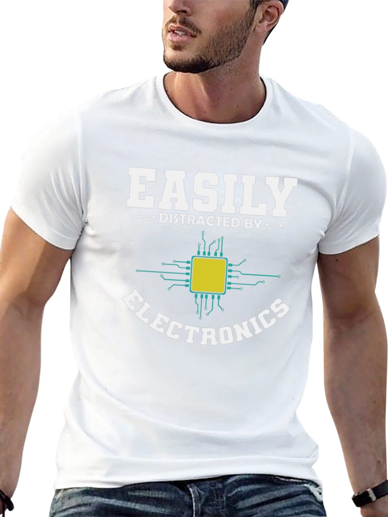 Easily Distracted by Electronics T-Shirt