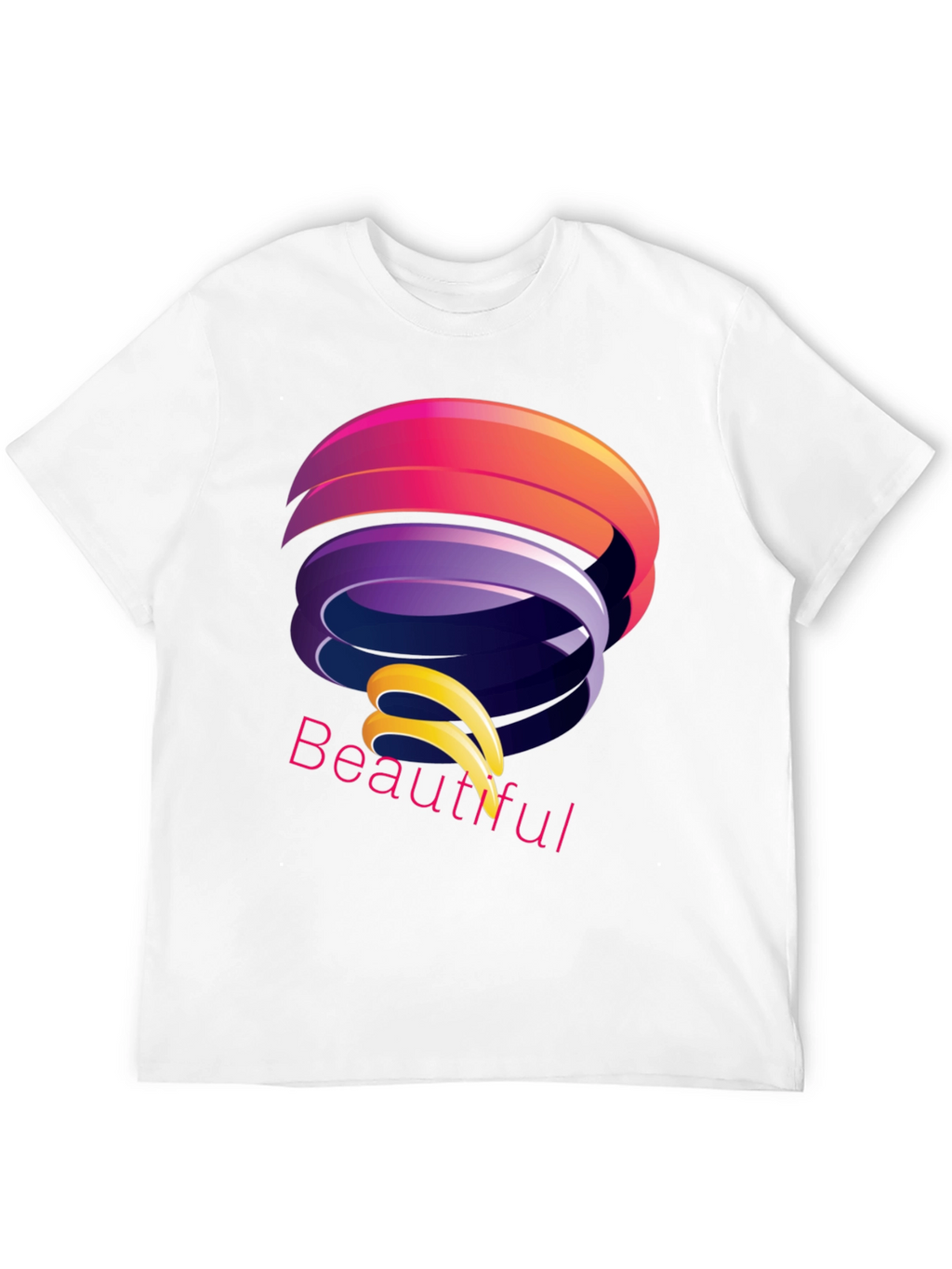 Abstract Design Black T-Shirt