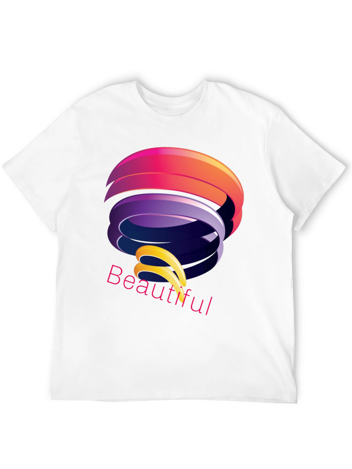 Abstract Design Black T-Shirt