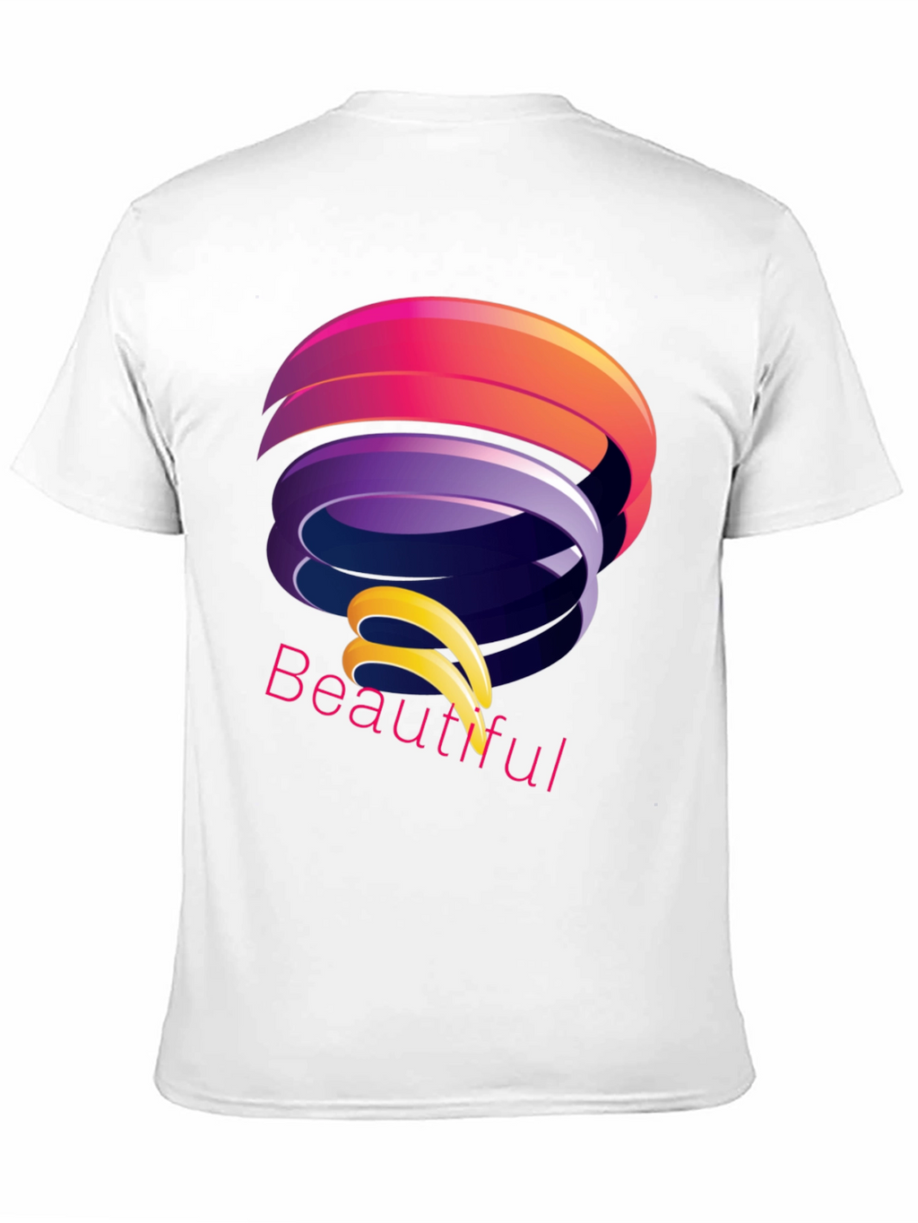 Abstract Design Black T-Shirt