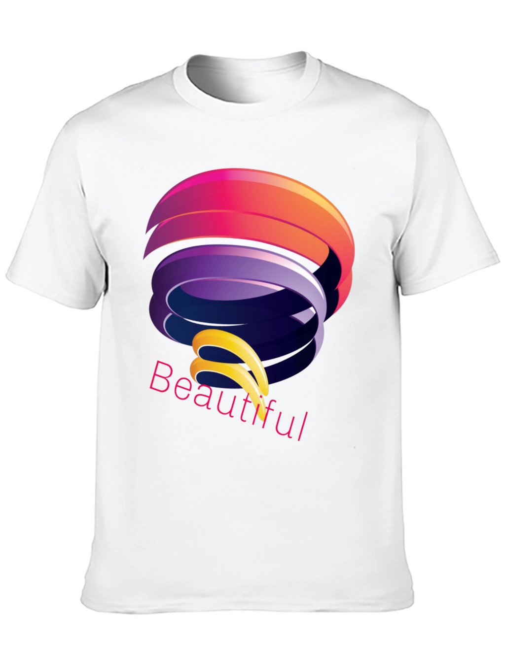 Abstract Design Black T-Shirt