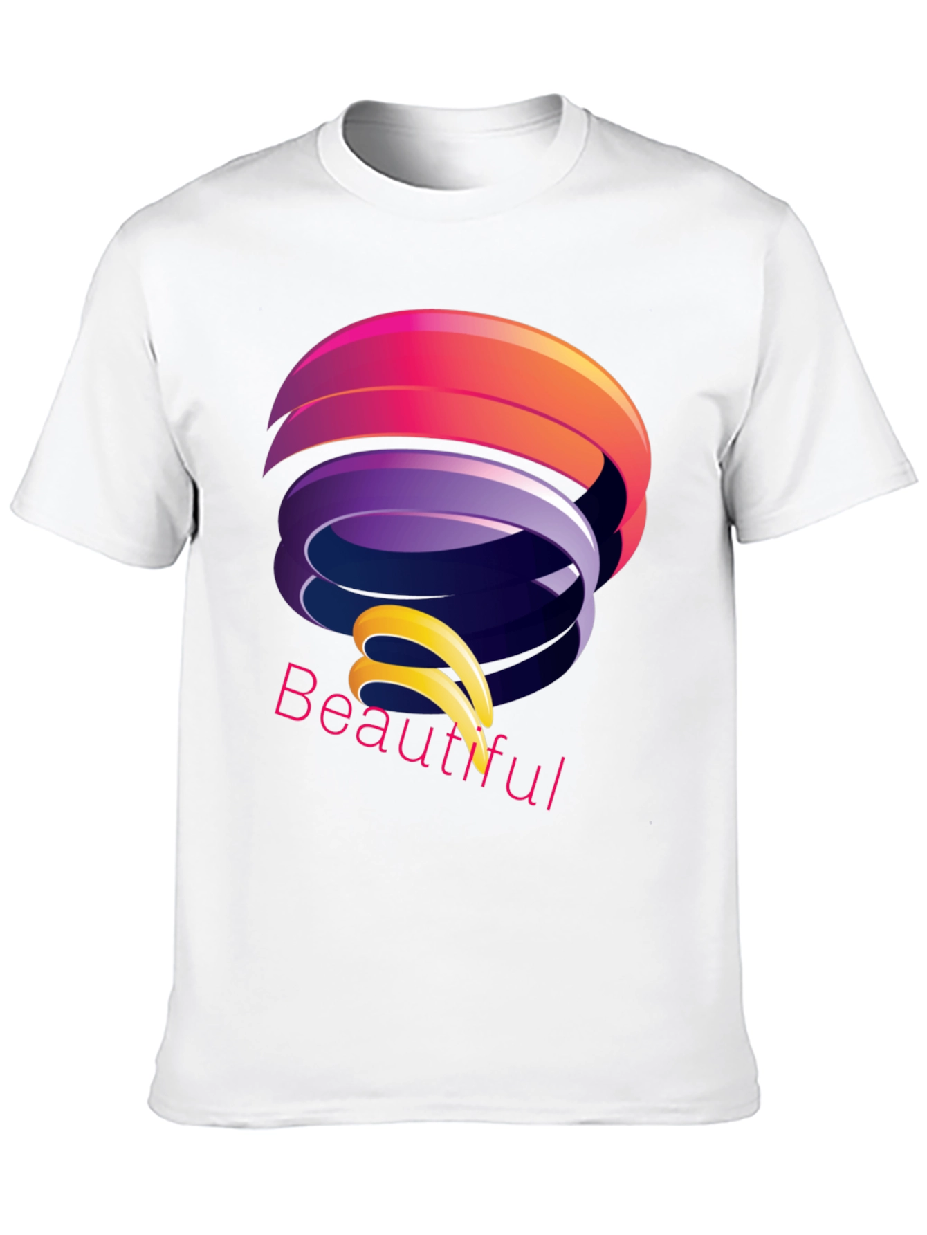 Abstract Design Black T-Shirt