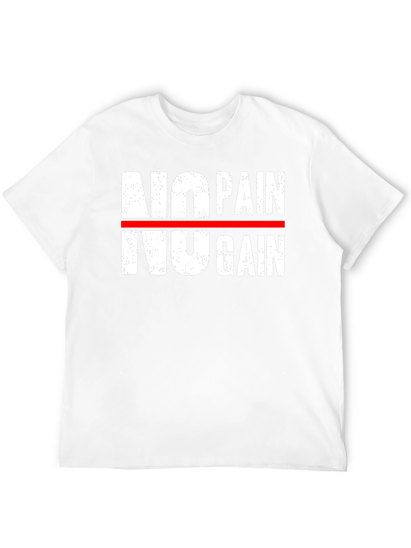 No Pain No Gain Graphic Tee - Motivational Workout Shirt