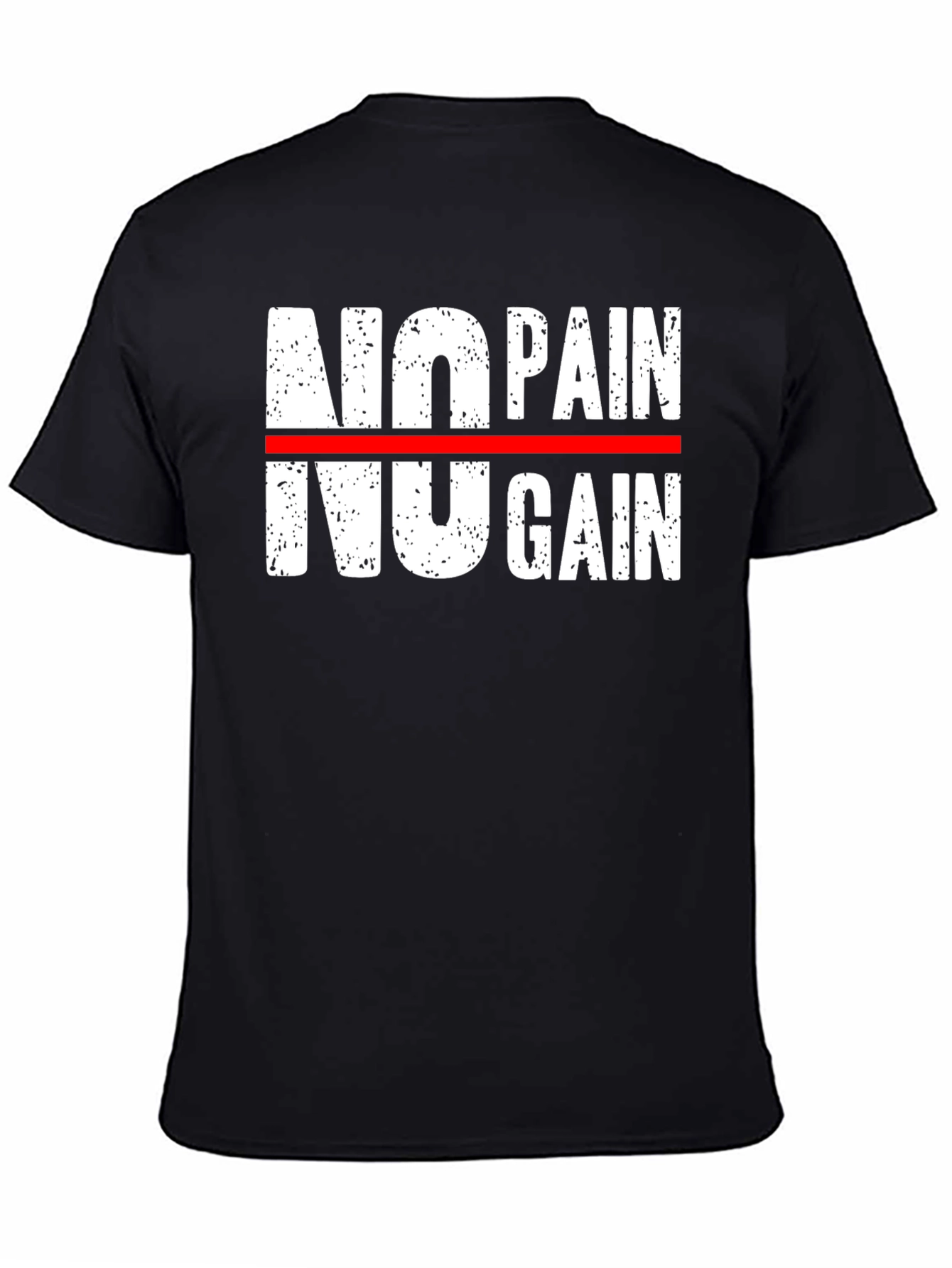 No Pain No Gain Graphic Tee - Motivational Workout Shirt