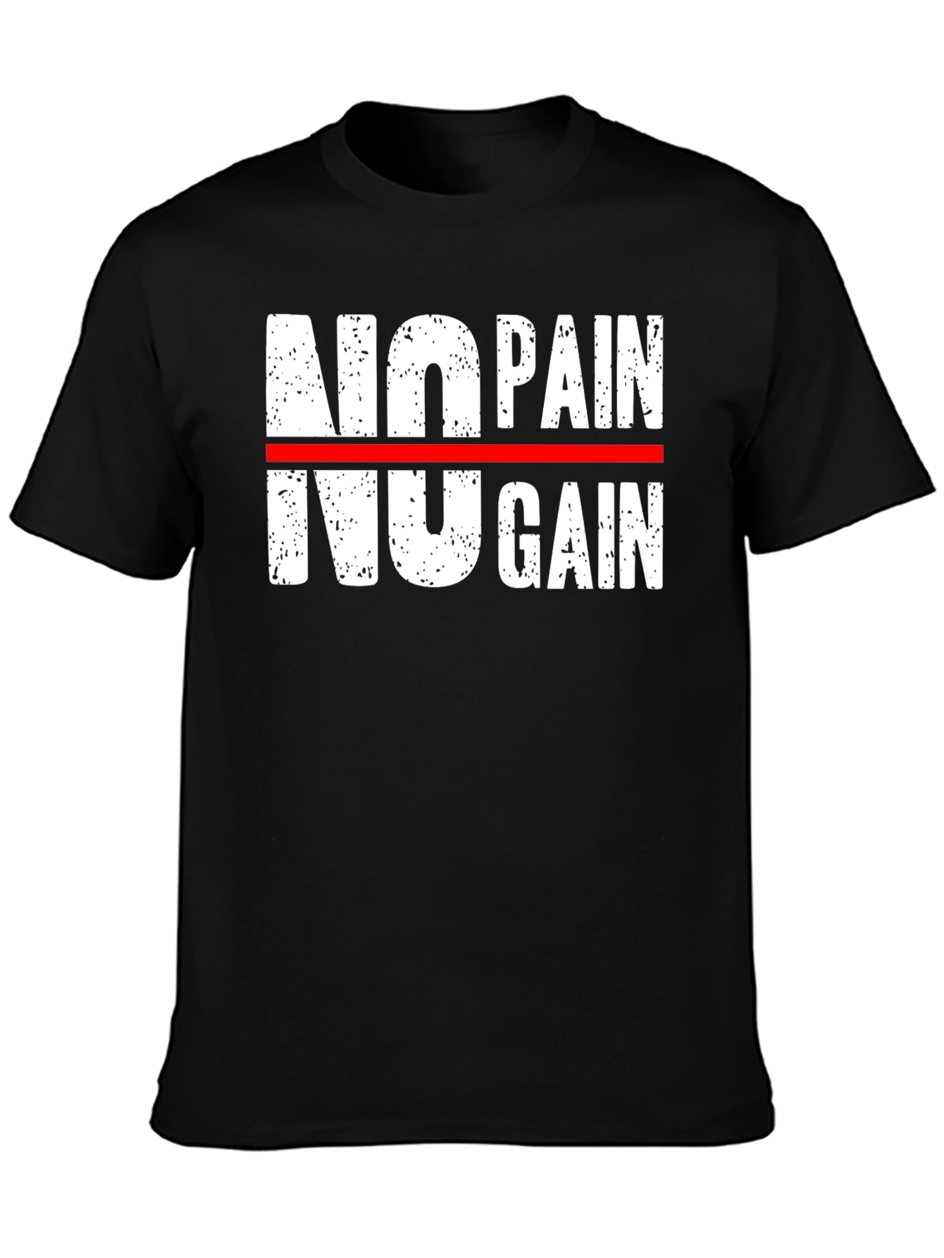 No Pain No Gain Graphic Tee - Motivational Workout Shirt