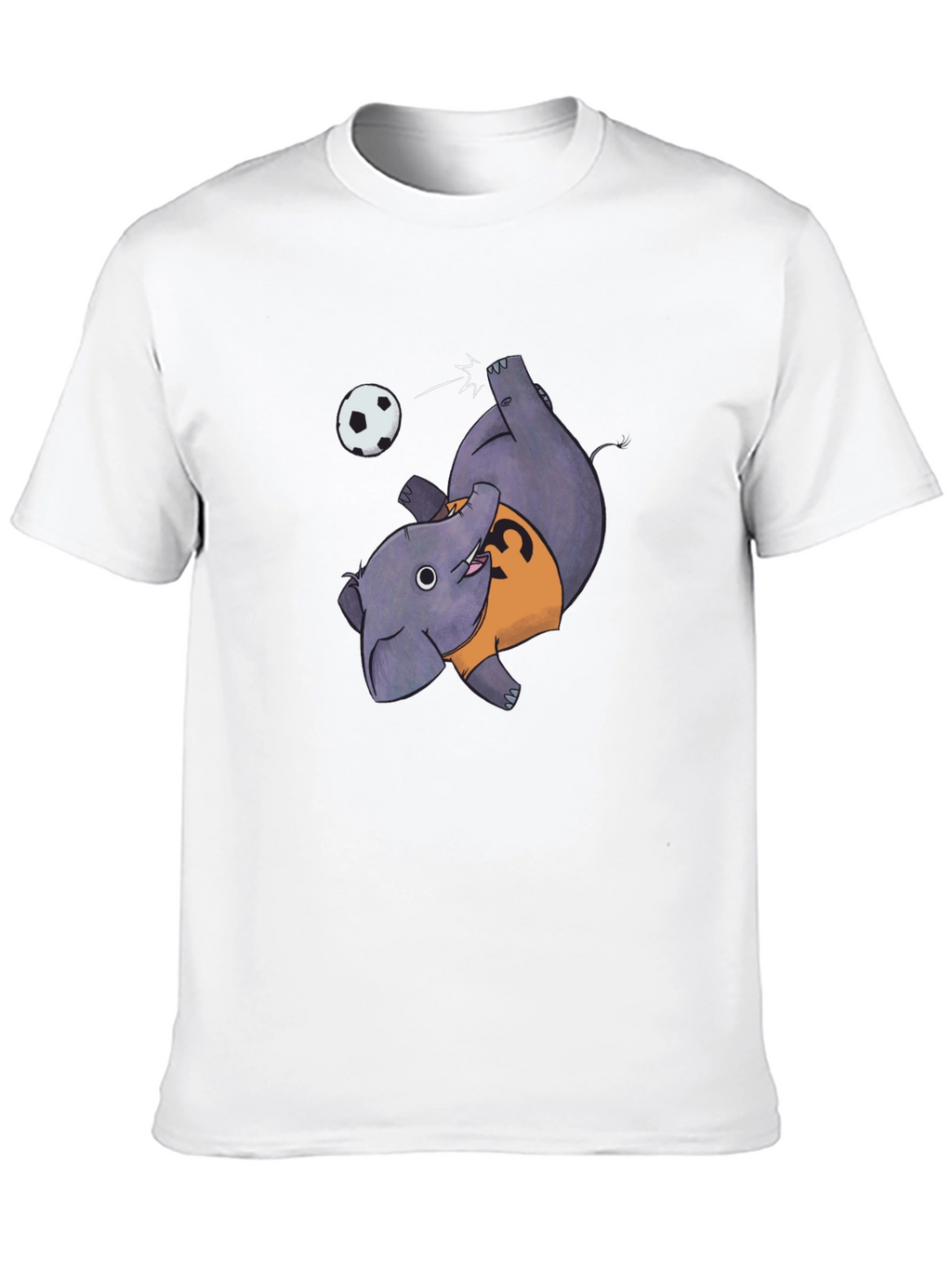 Elephant Soccer Black T-Shirt