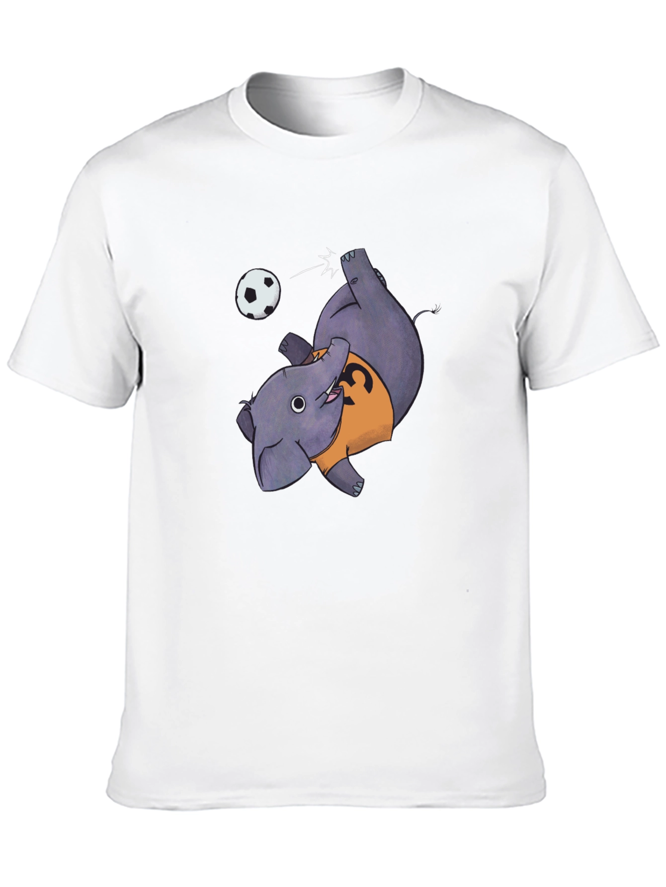 Elephant Soccer Black T-Shirt