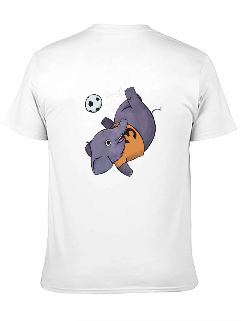 Elephant Soccer Black T-Shirt